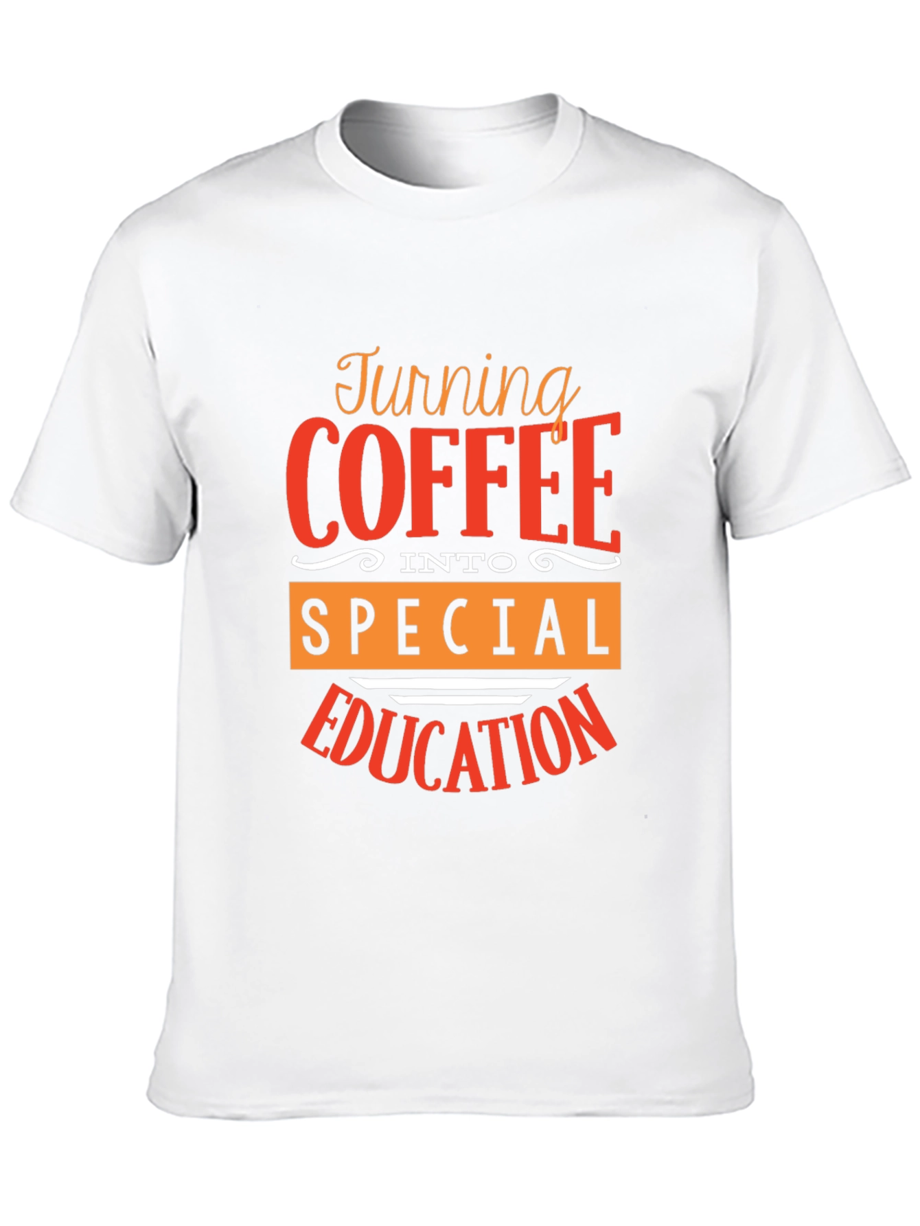 Coffee to Special Education Black T-Shirt