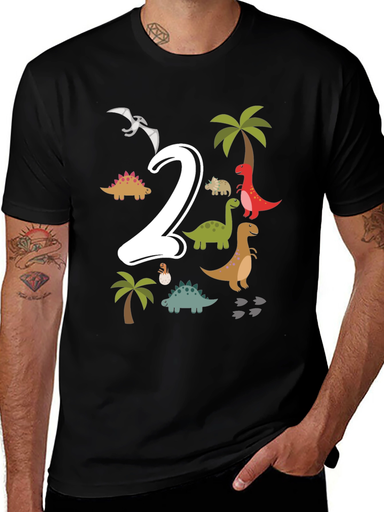 Dino 2nd Birthday T-Shirt