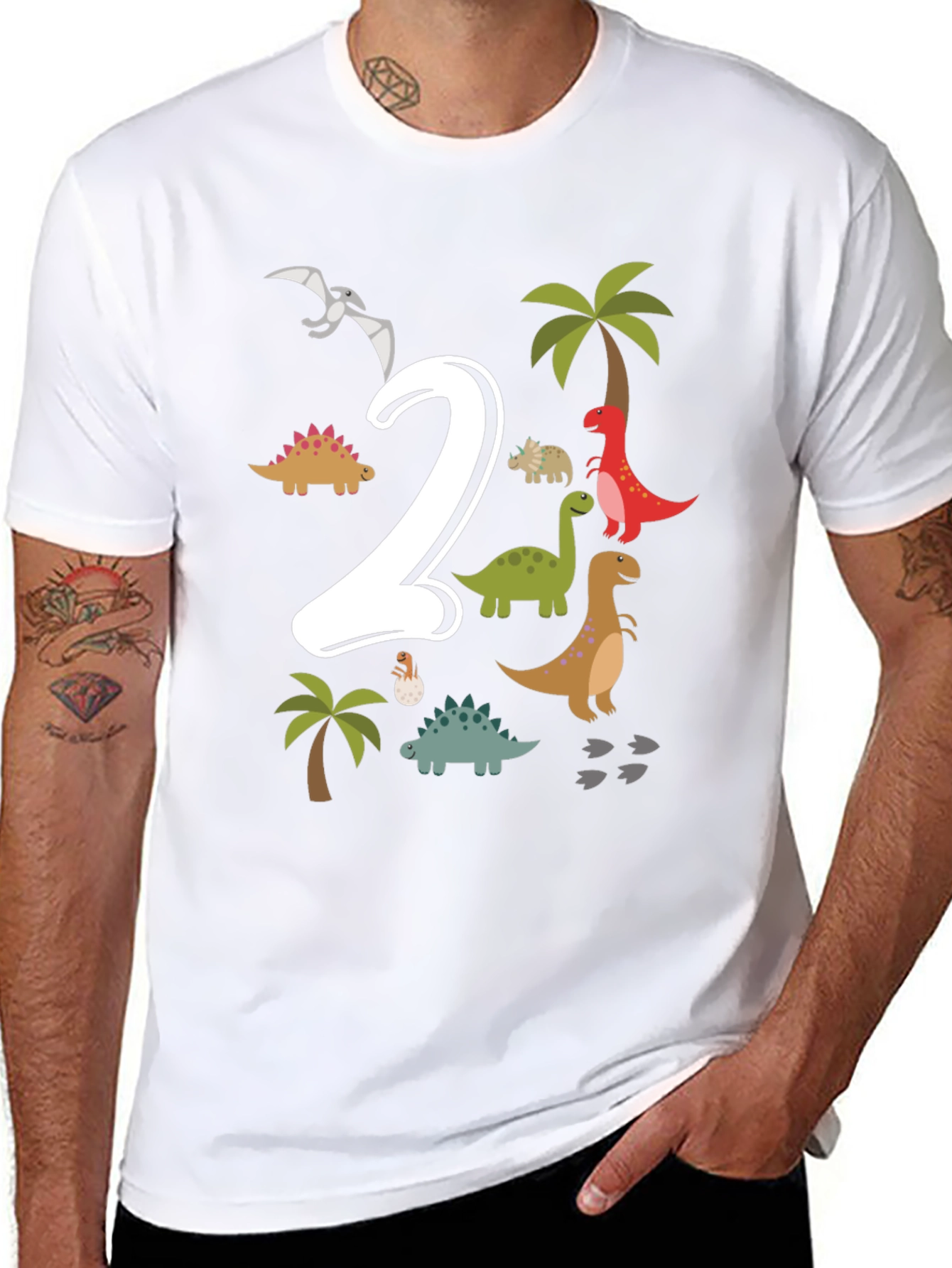 Dino 2nd Birthday T-Shirt