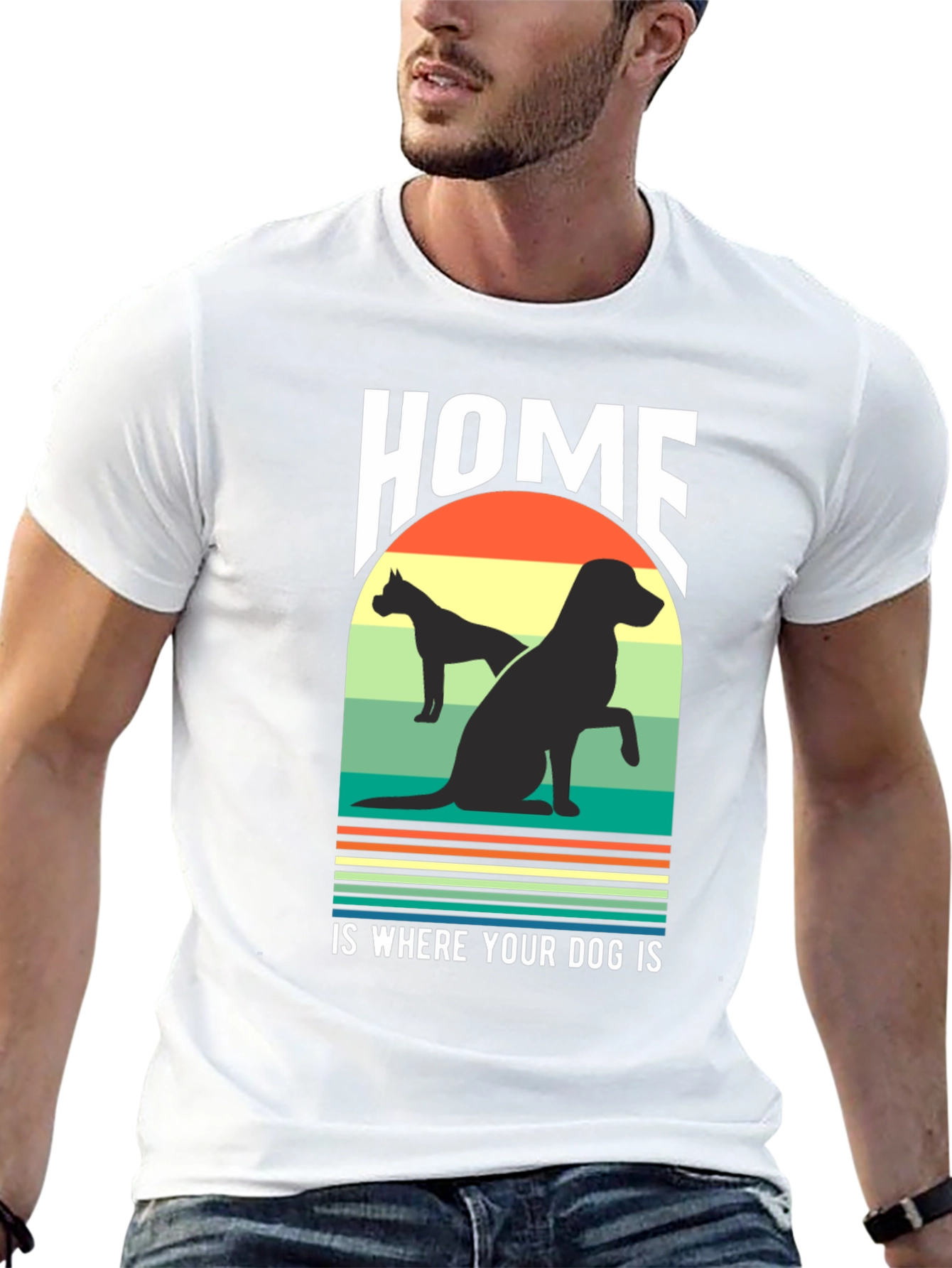 Home Is Where Your Dog Is Graphic T-Shirt