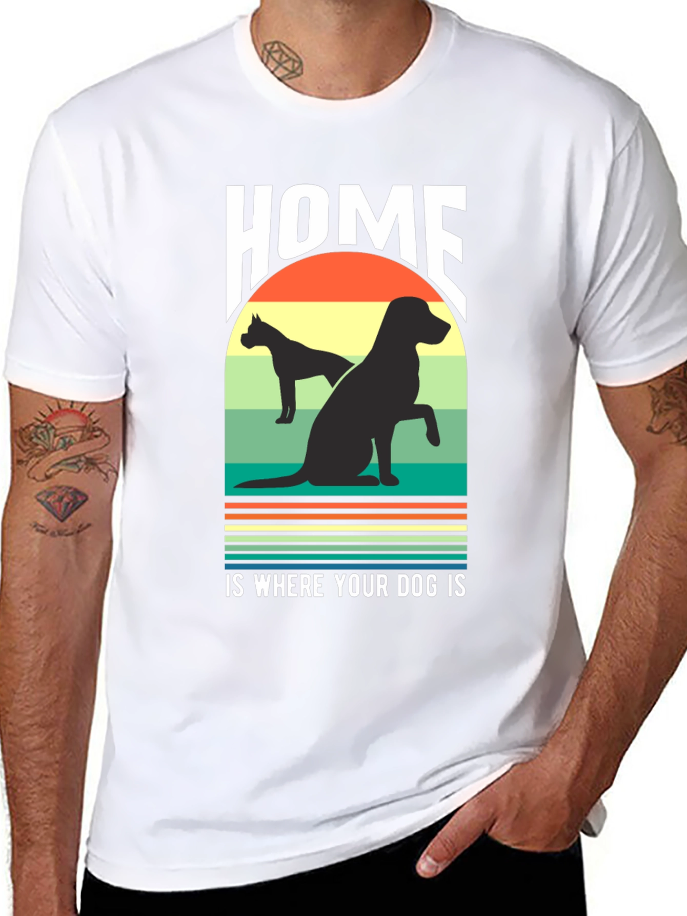 Home Is Where Your Dog Is Graphic T-Shirt