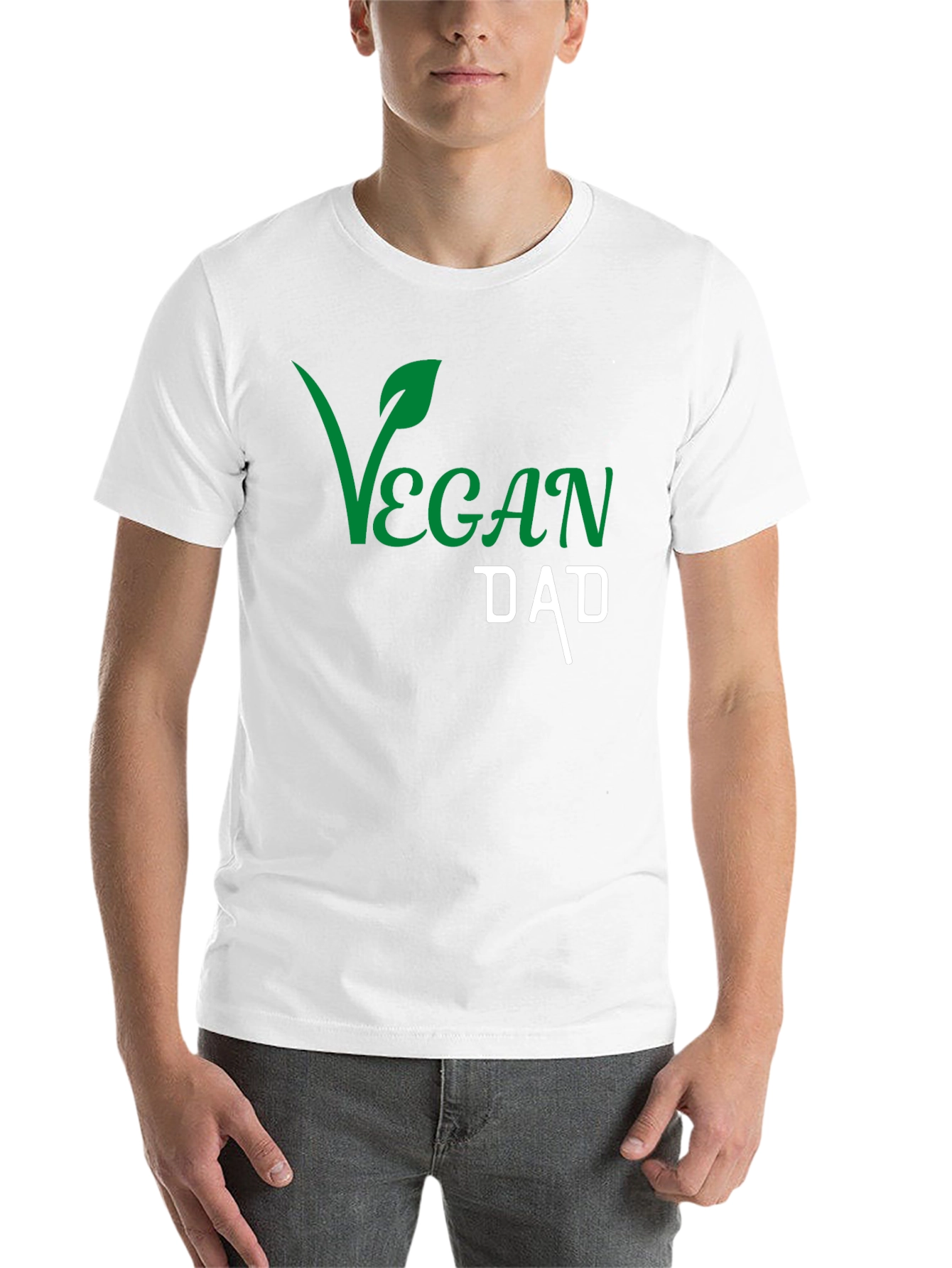 Vegan Dad Graphic T-Shirt - Black Cotton Tee