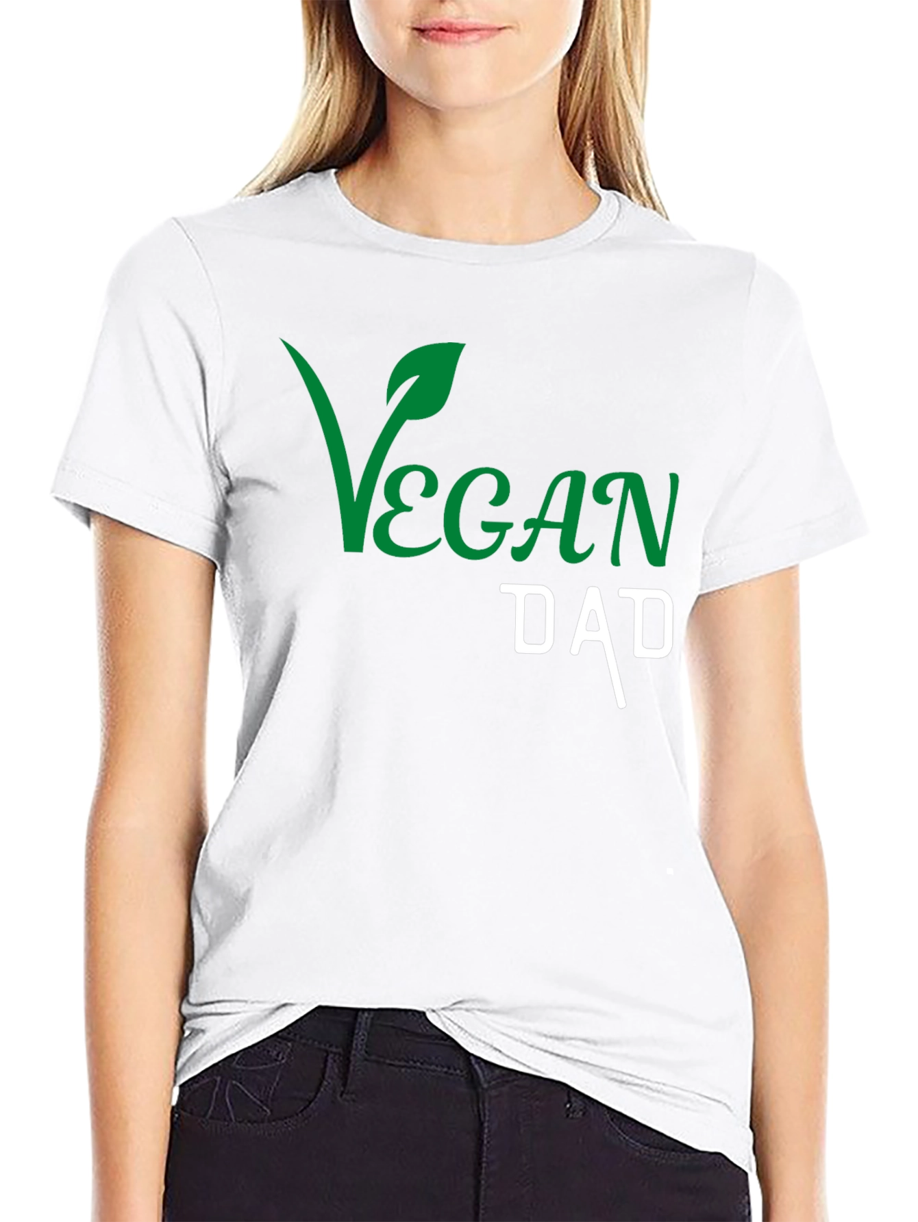 Vegan Dad Graphic T-Shirt - Black Cotton Tee