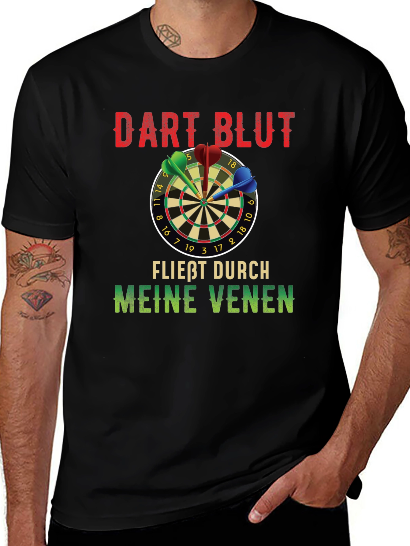 Dart Blut T-Shirt - Dart Player Gift