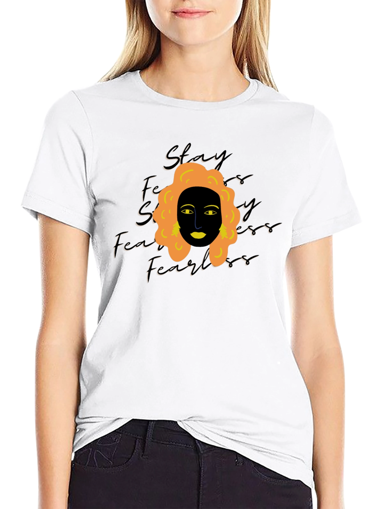 Stay Fearless Graphic Tee - Black