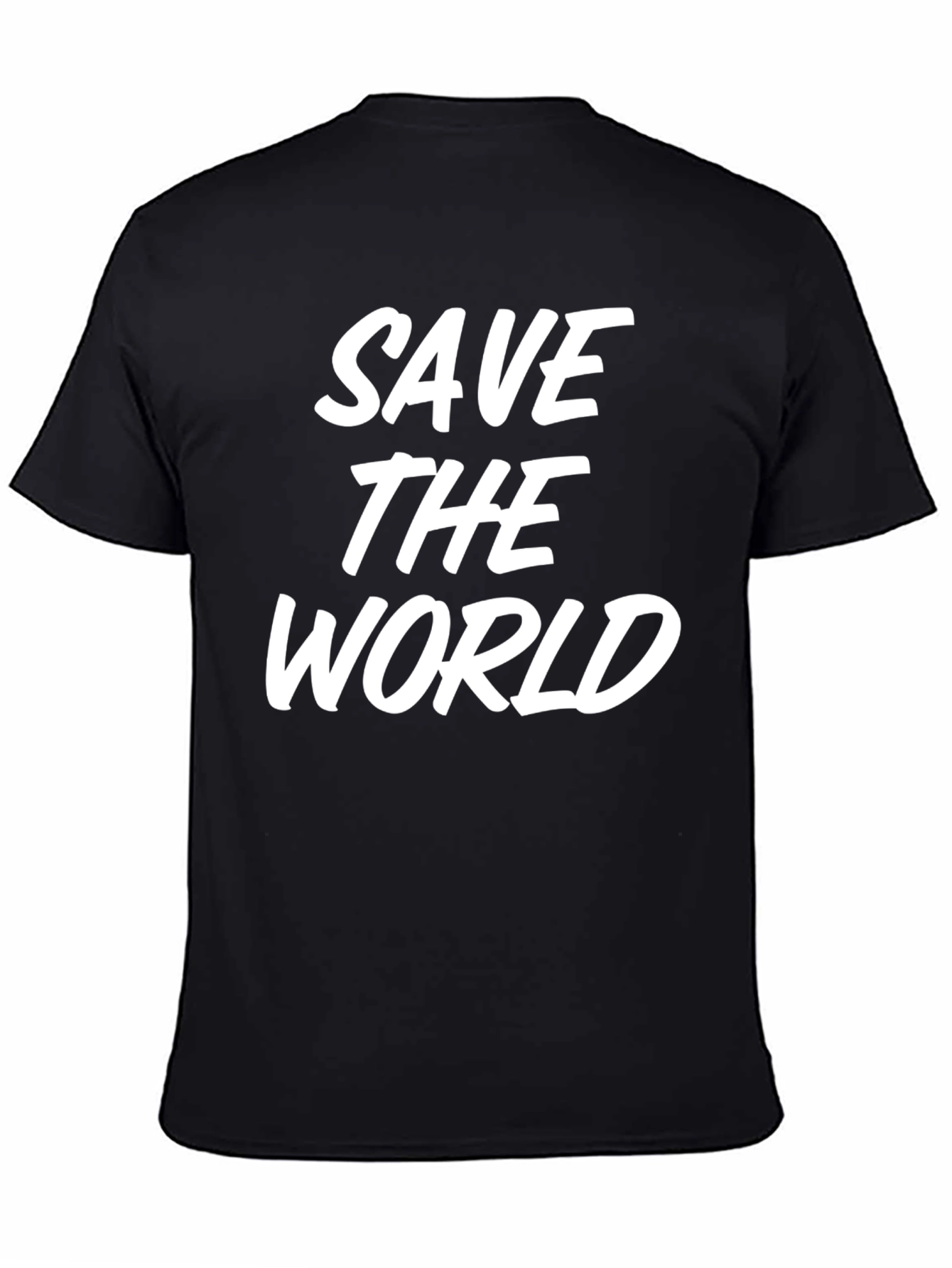 Save the World Graphic Tee - Black