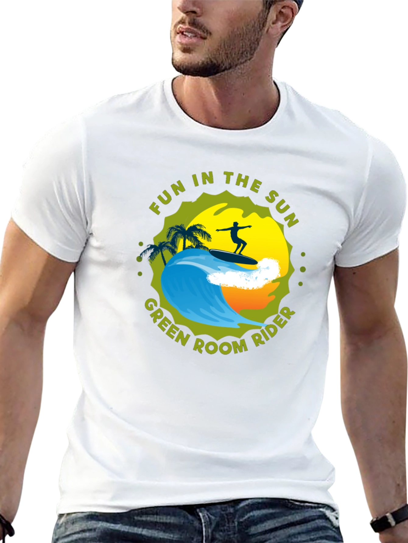 Fun in the Sun Surfer Graphic Tee