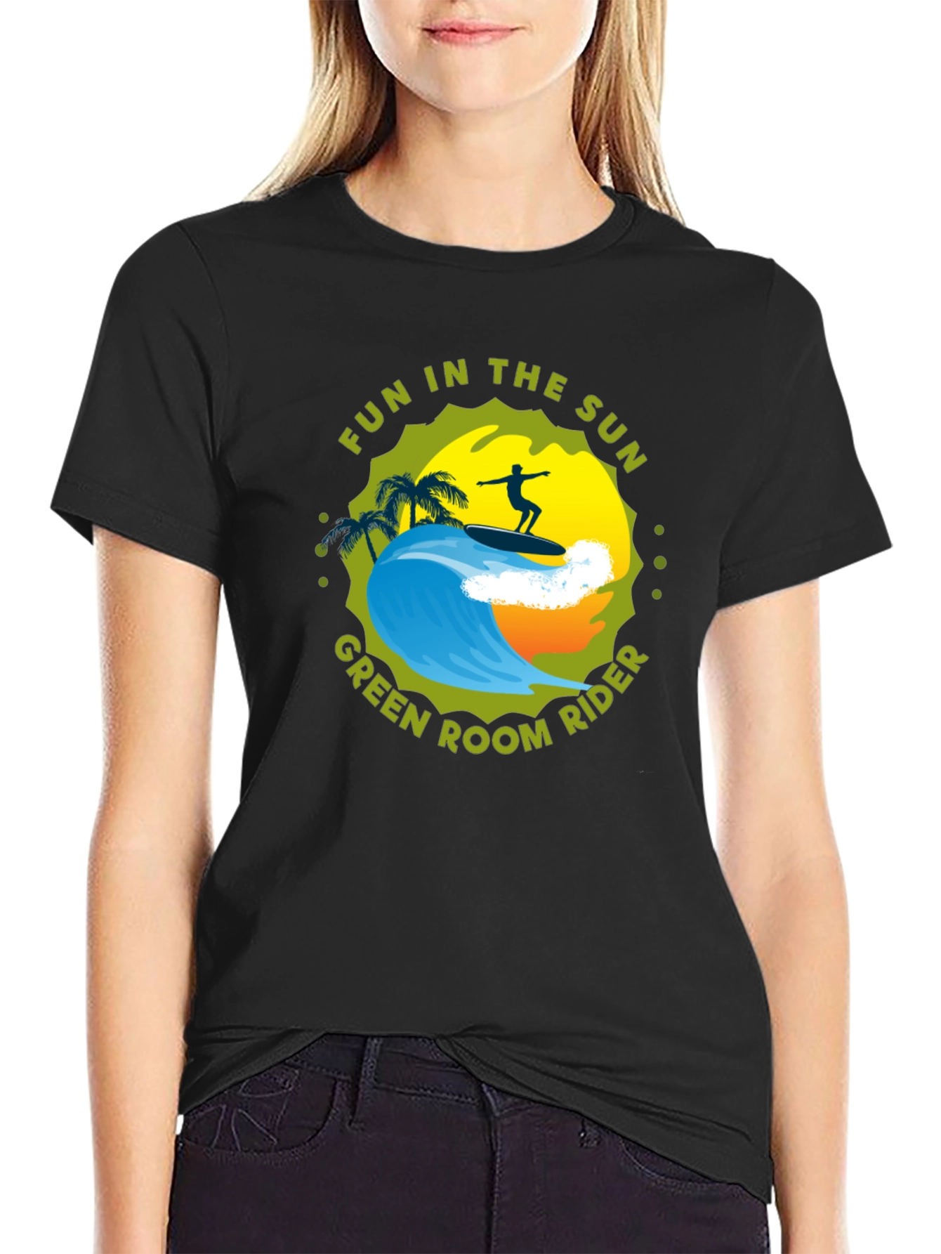 Fun in the Sun Surfer Graphic Tee