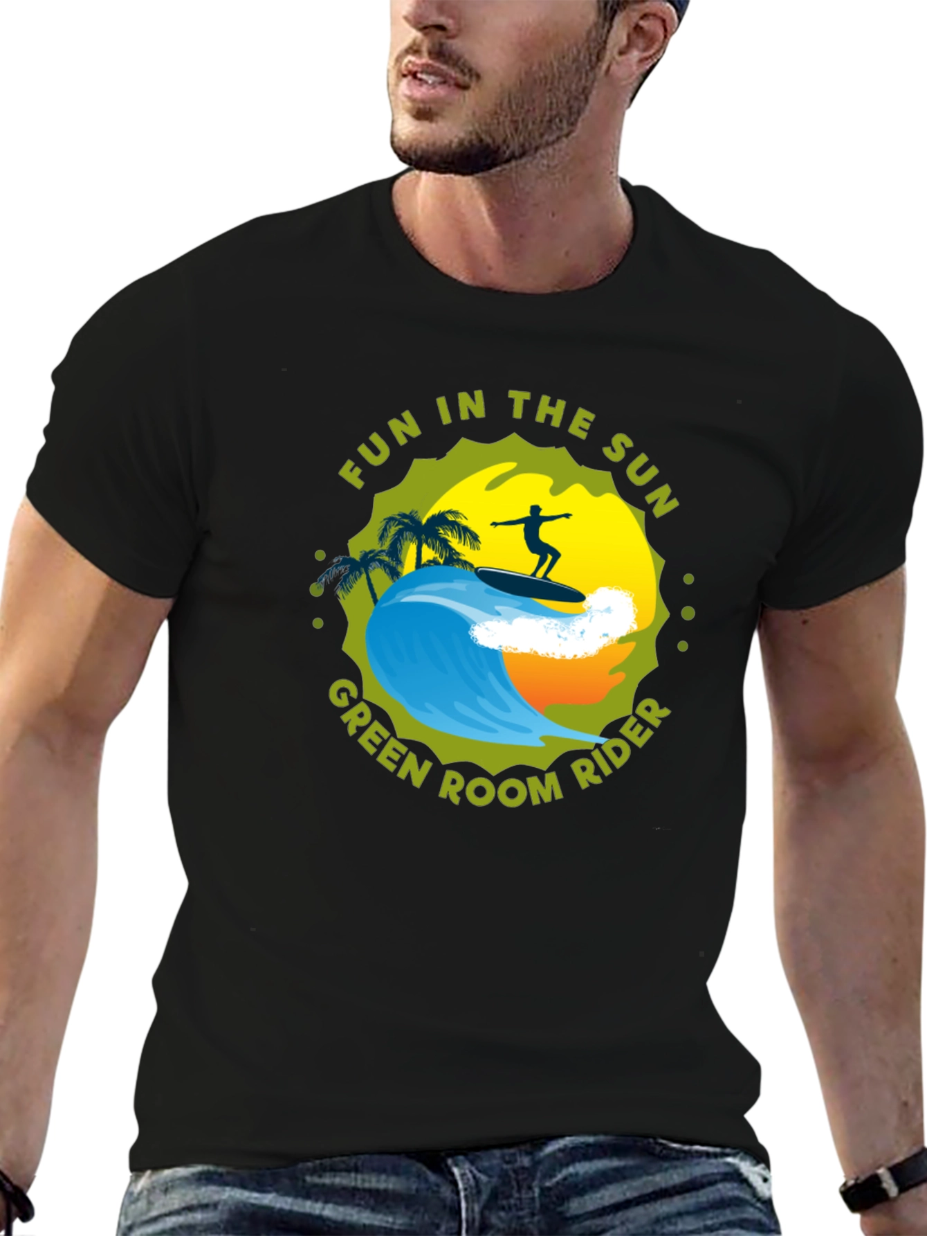 Fun in the Sun Surfer Graphic Tee