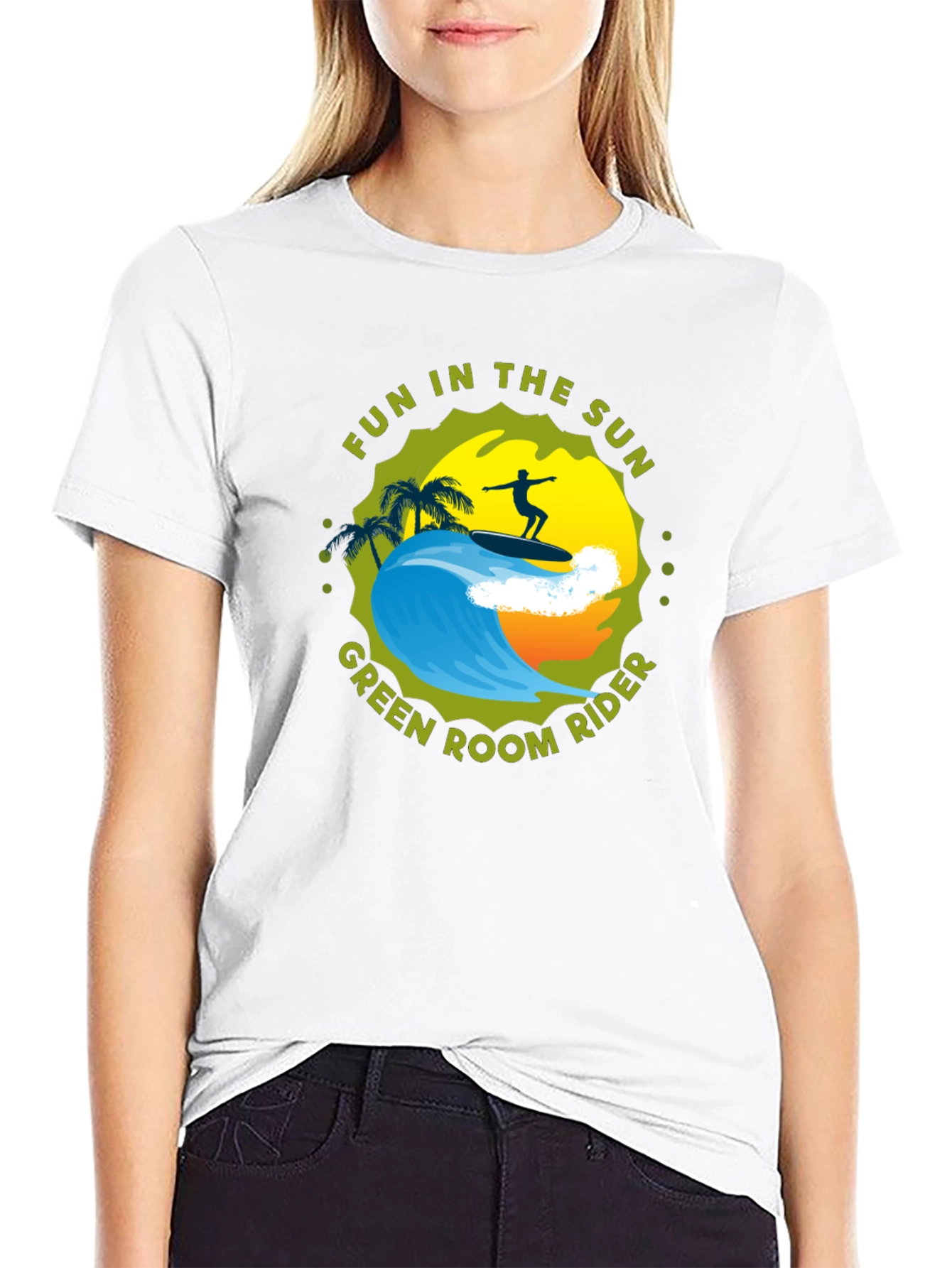 Fun in the Sun Surfer Graphic Tee