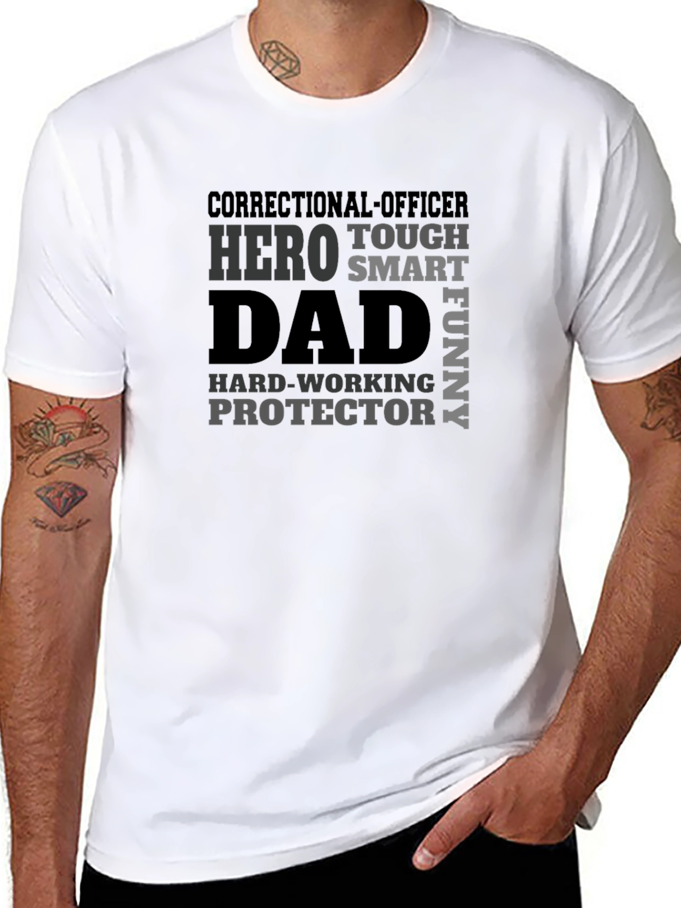 Correctional Officer Dad Graphic T-Shirt