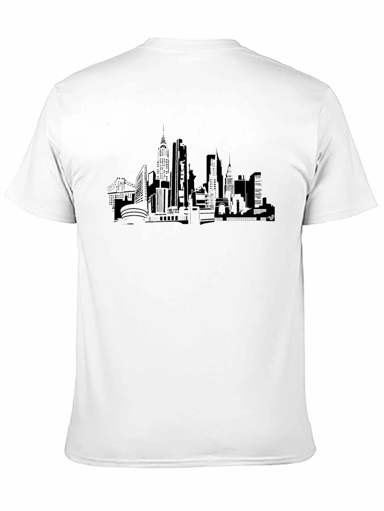 Cityscape Graphic T-Shirt - Black