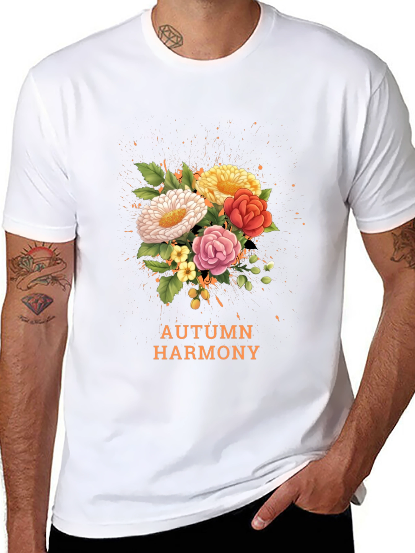 Autumn Harmony Floral T-Shirt