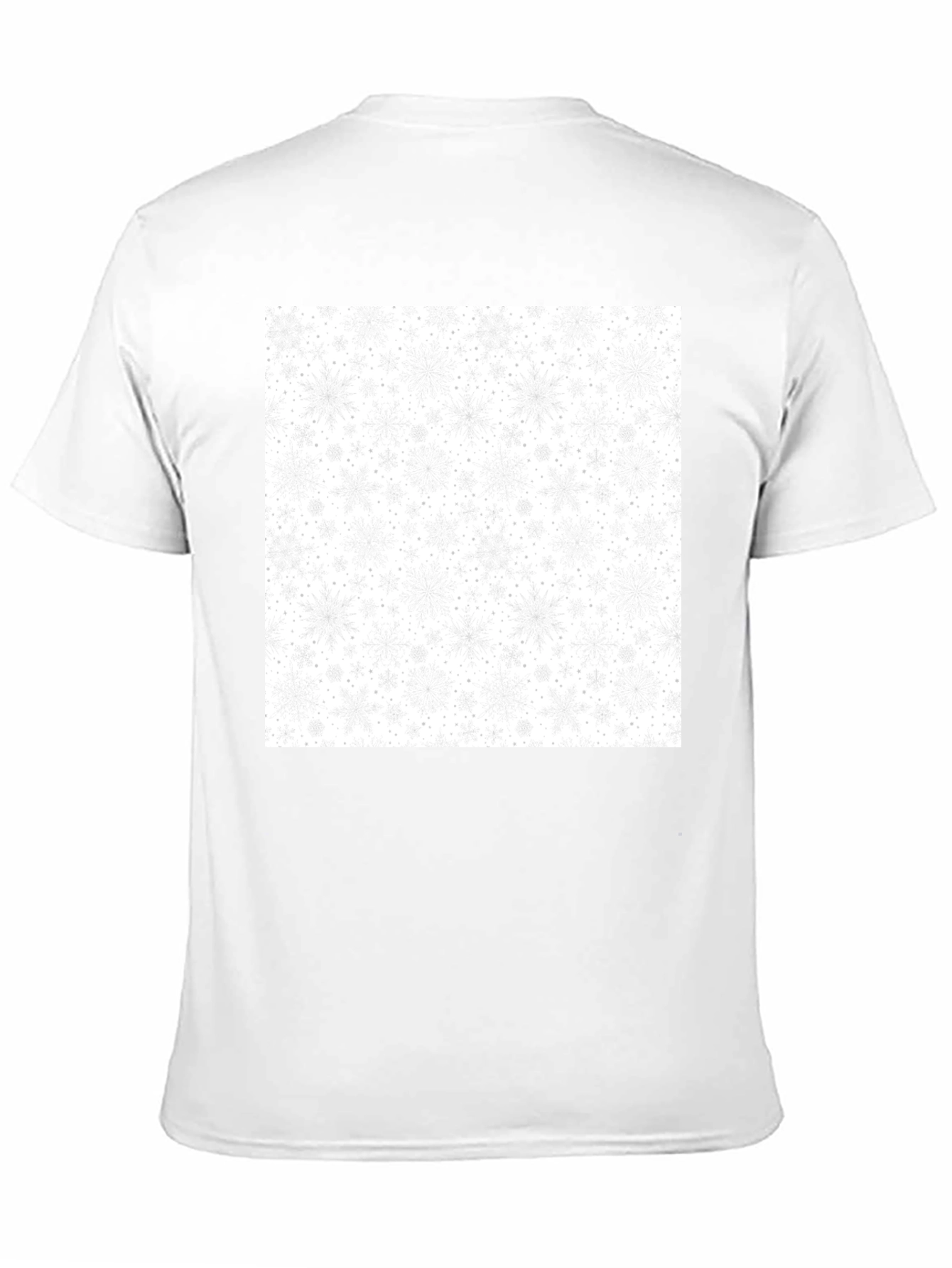 Snowflake Pattern T-Shirt - Festive Winter Style