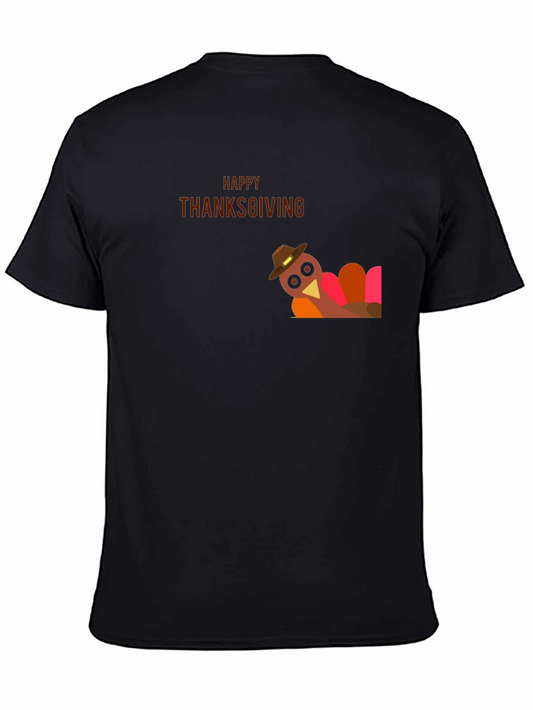 Thanksgiving Turkey Graphic Tee - Holiday Apparel