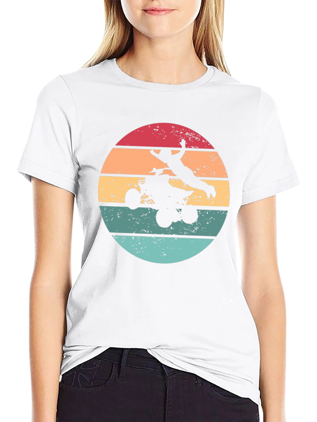 ATV Rider Sunset Graphic Tee