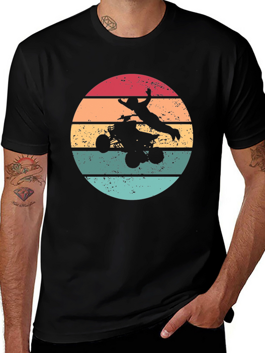 ATV Rider Sunset Graphic Tee