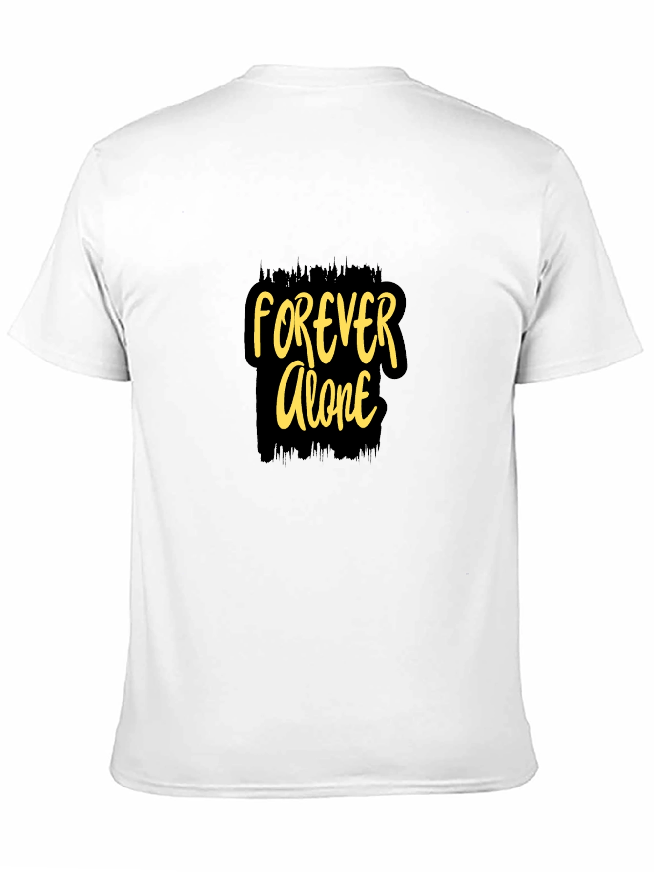 Forever Alone Graphic Black T-Shirt