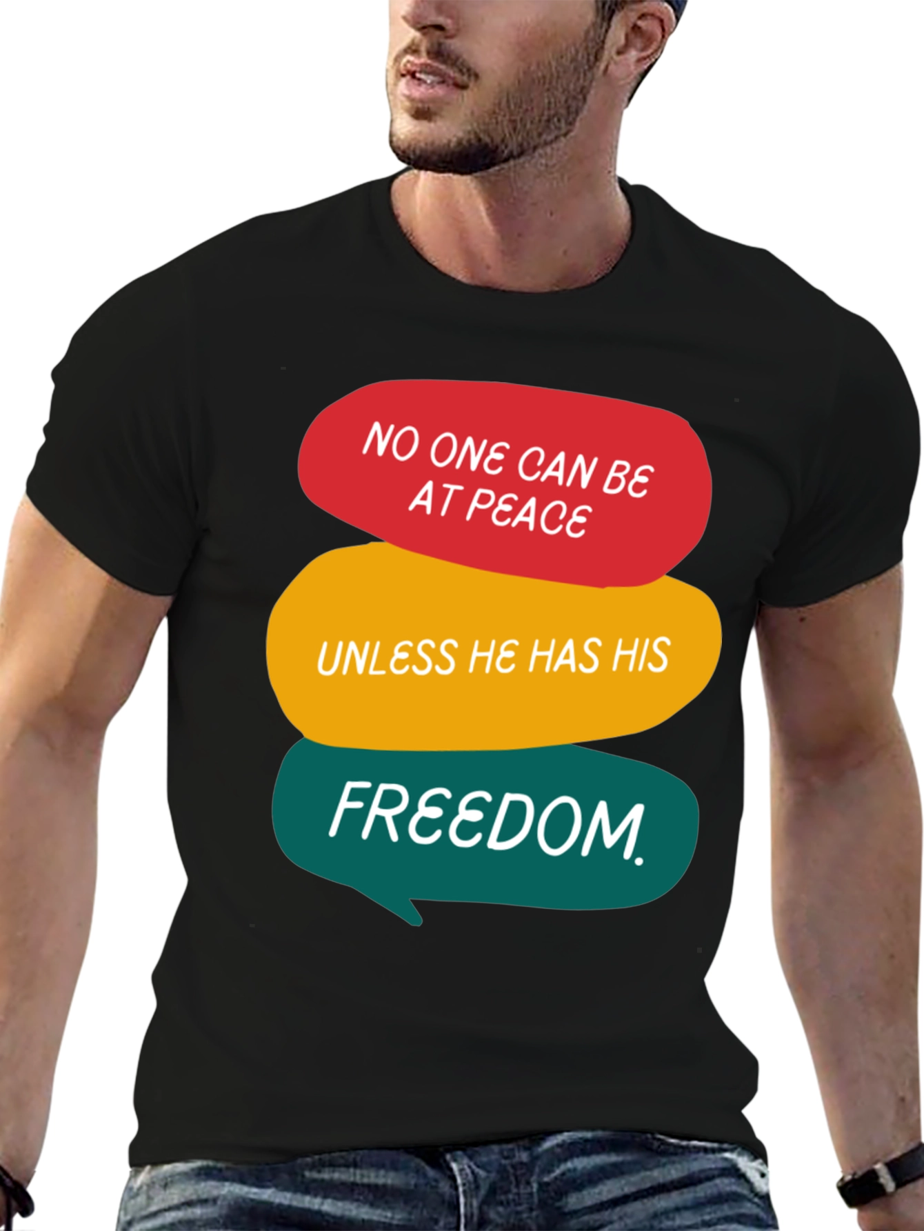 Freedom Graphic Tee - Black Unisex Shirt