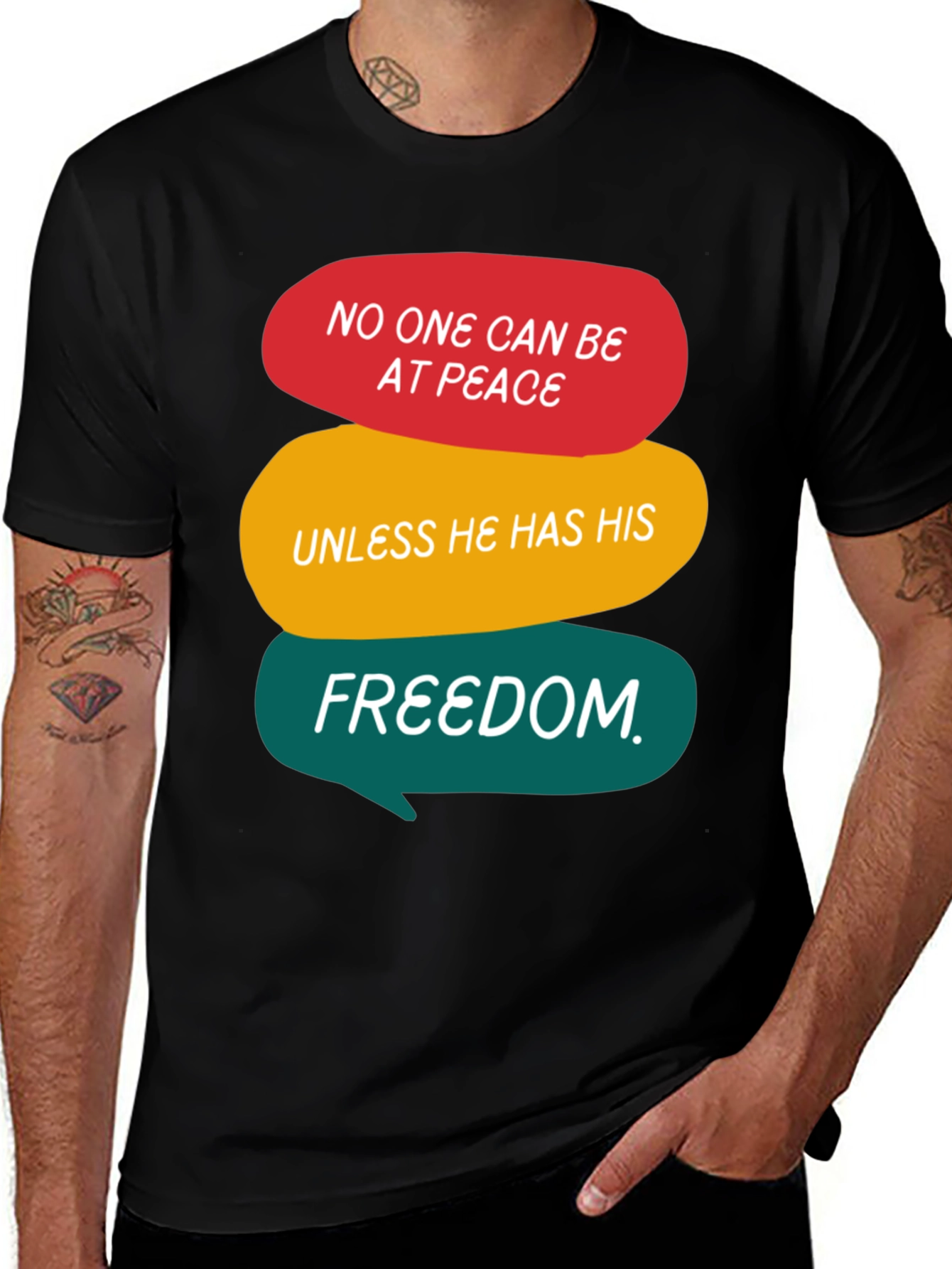 Freedom Graphic Tee - Black Unisex Shirt