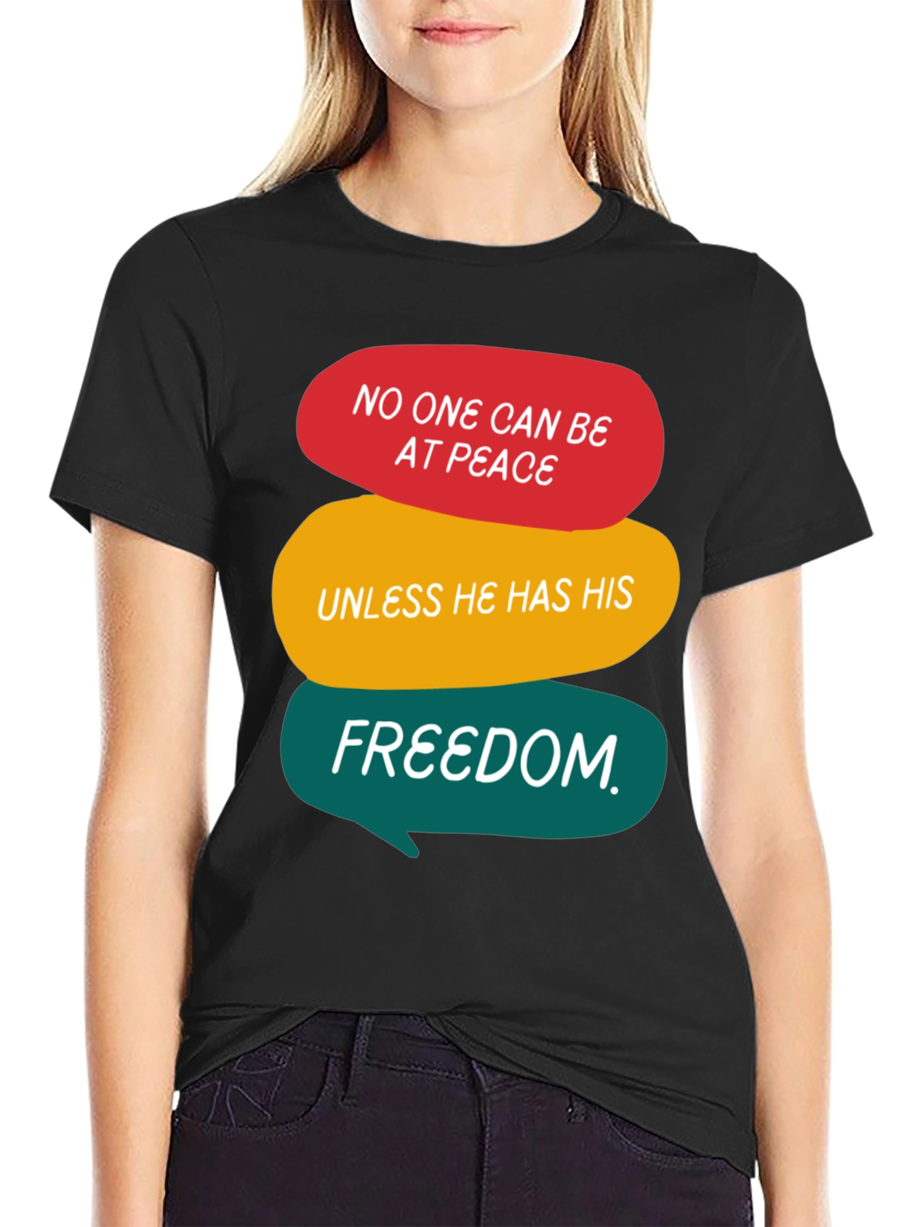Freedom Graphic Tee - Black Unisex Shirt