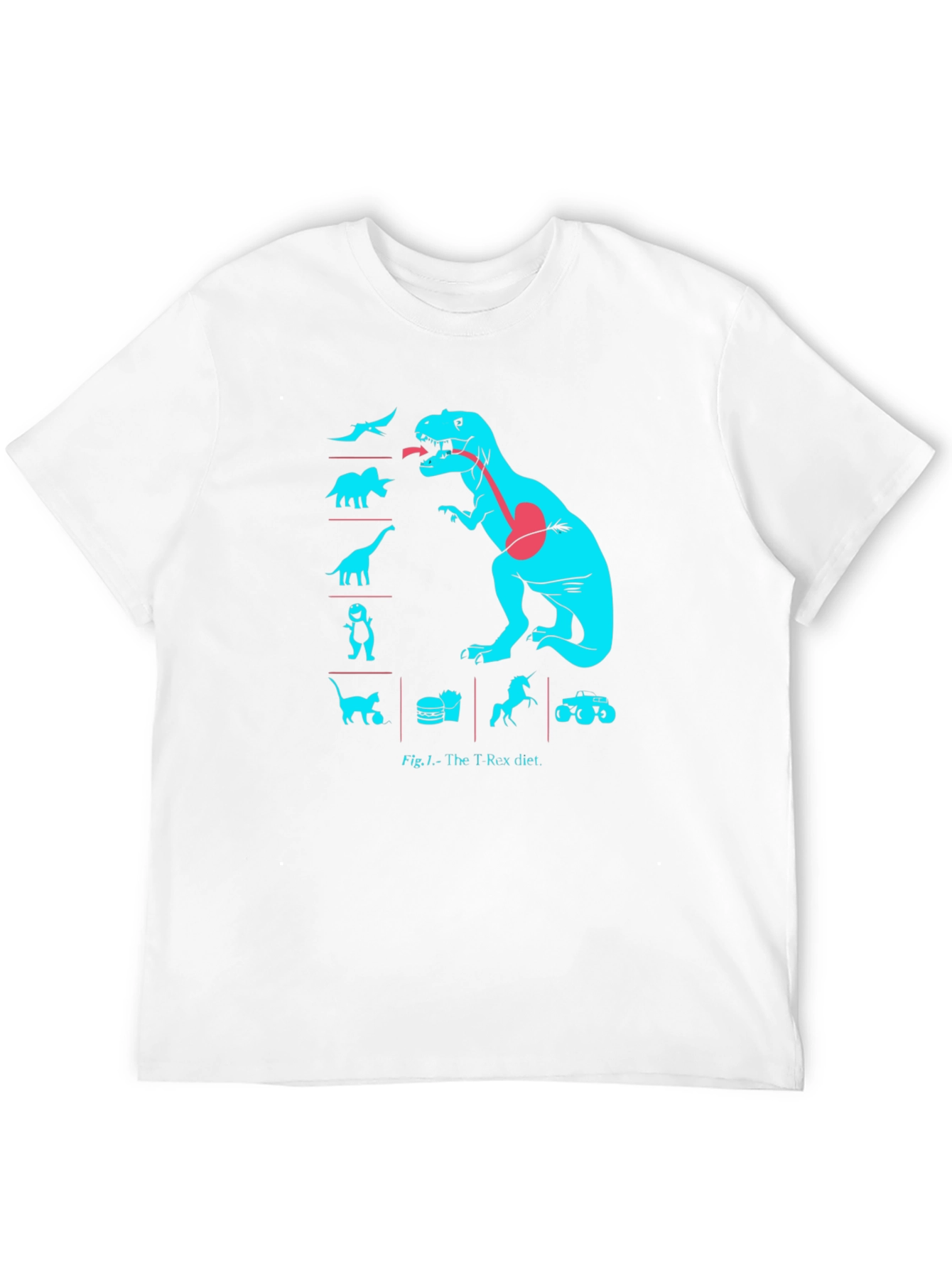 T-Rex Diet Graphic Tee -  Black Cotton T-Shirt