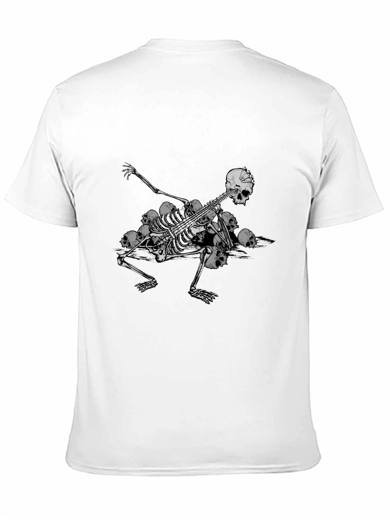 Skeleton Guitarist Graphic Tee - Black