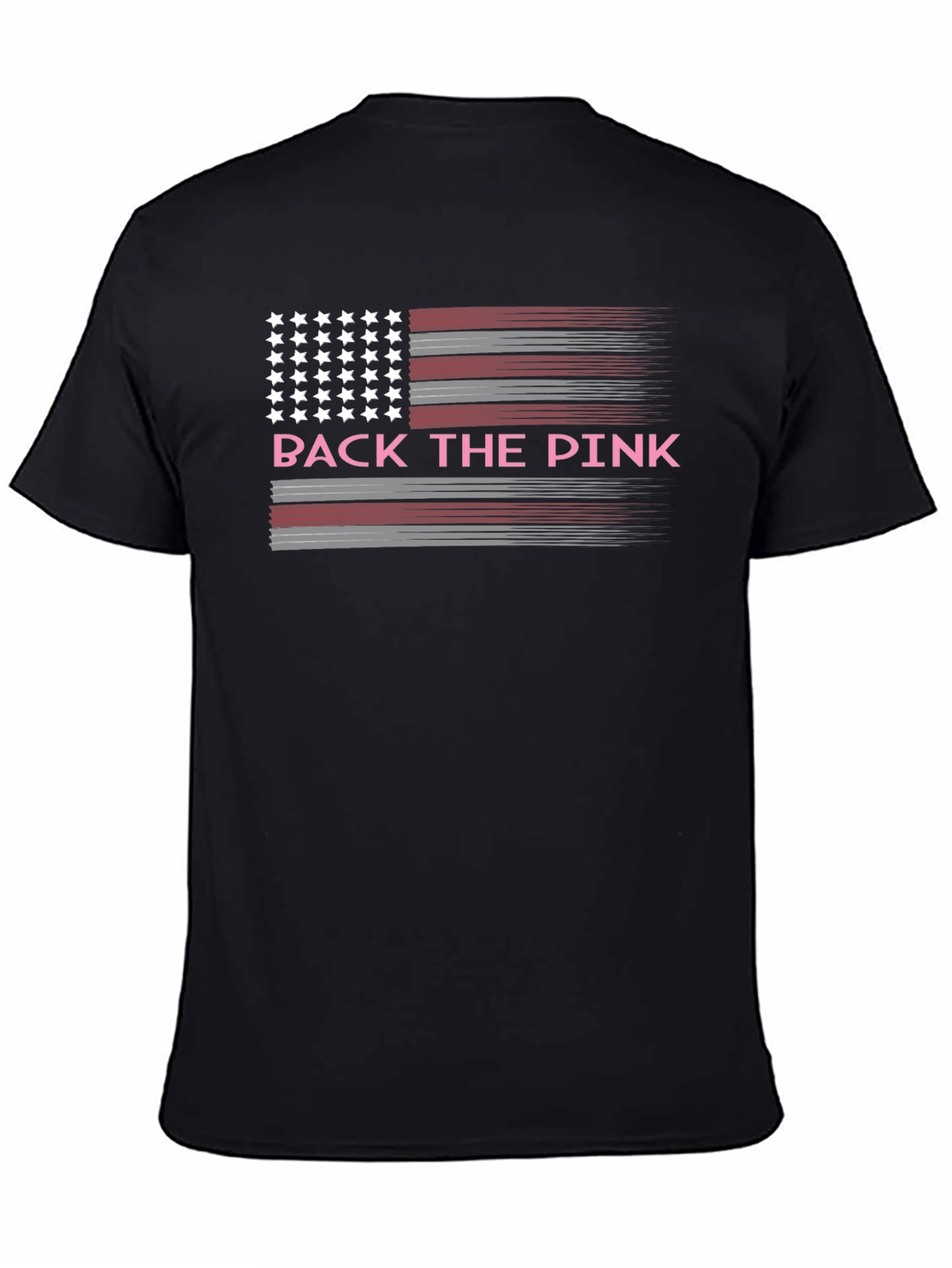 Back the Pink American Flag T-Shirt