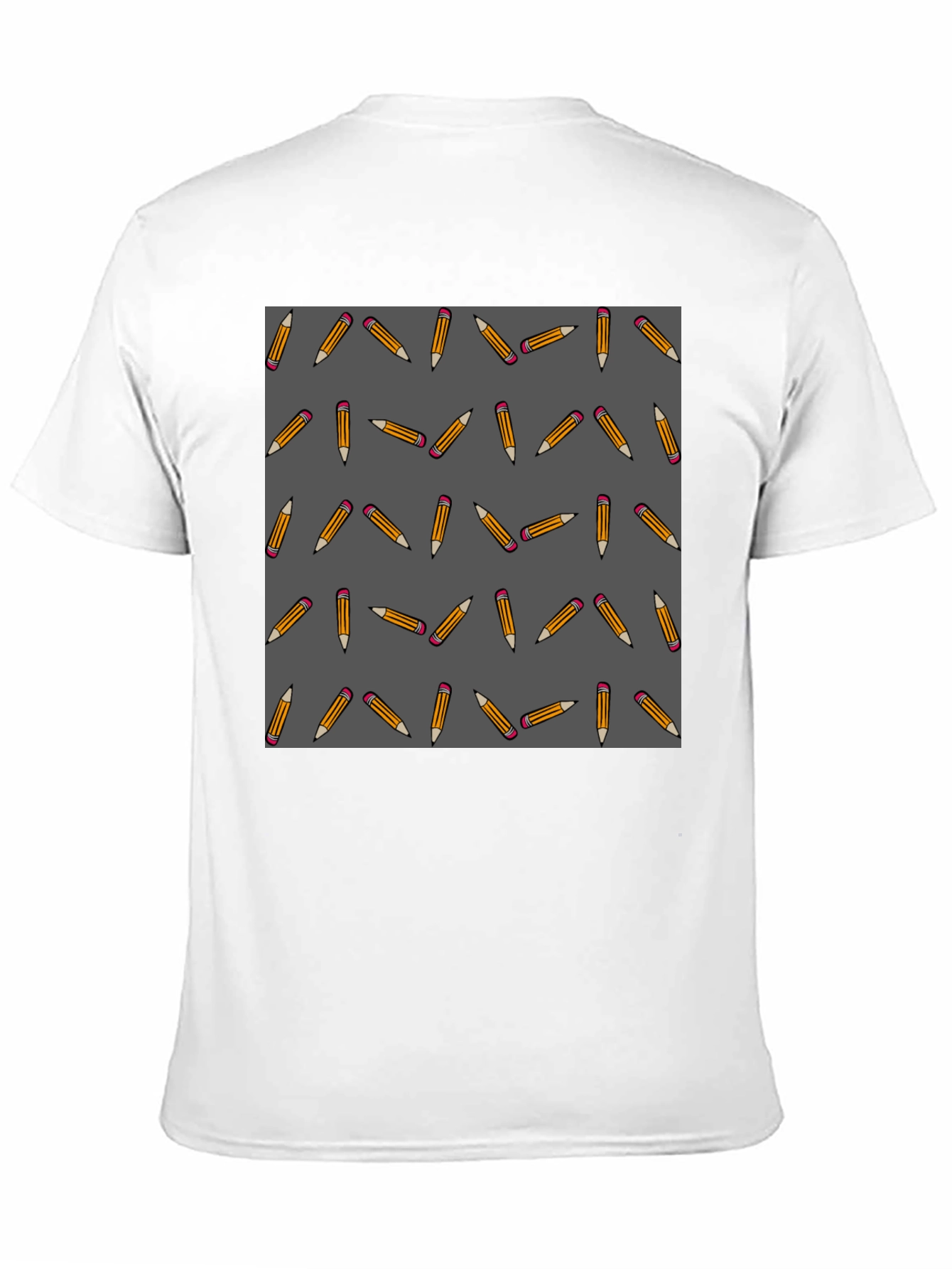 Pencil Pattern Tee - Stylish Novelty Graphic T-Shirt