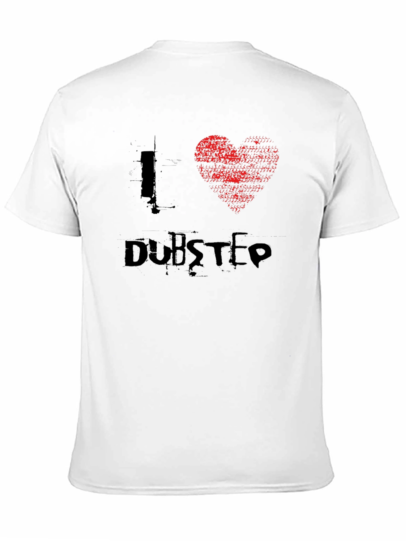 I Heart Dubstep Black Graphic Tee Shirt