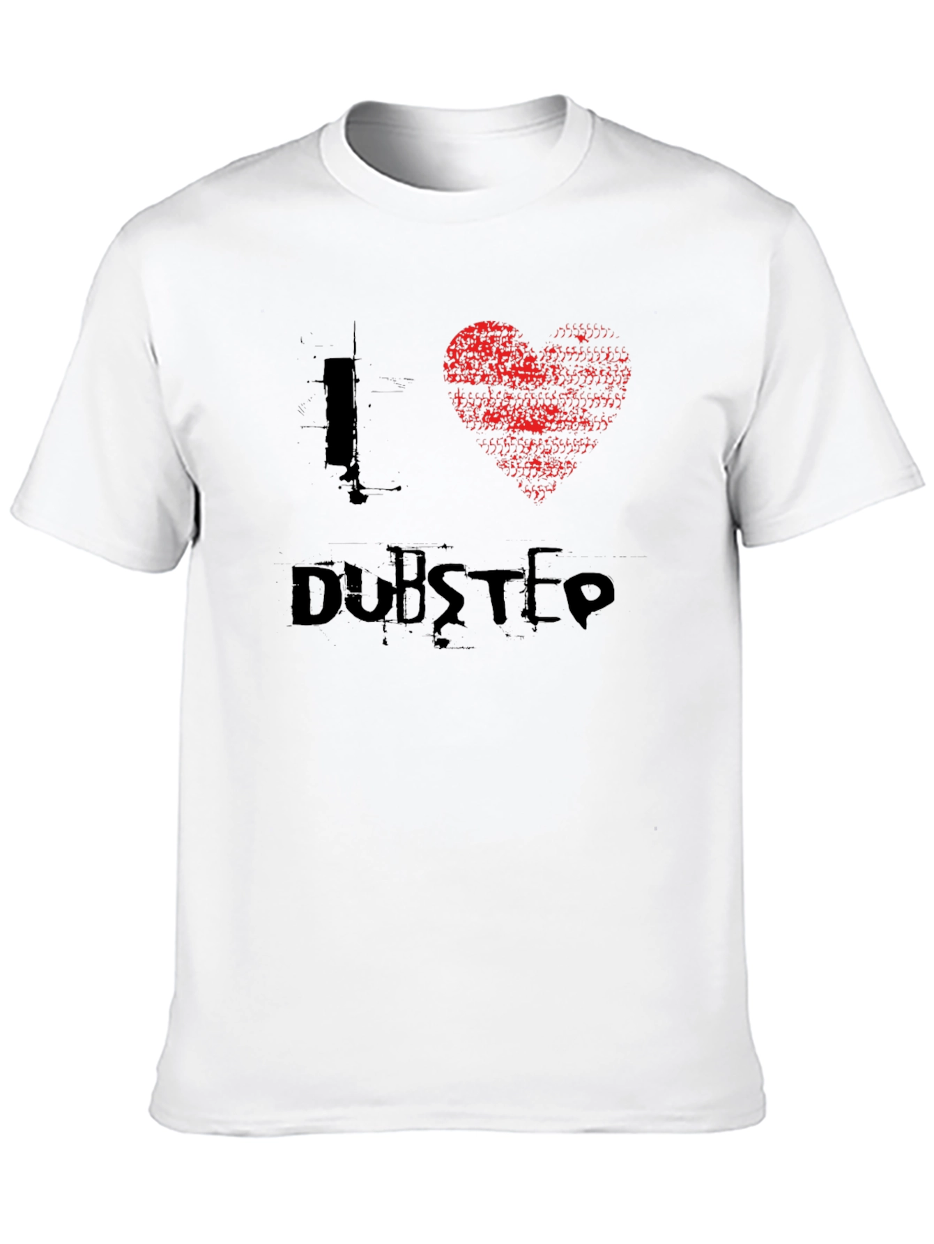 I Heart Dubstep Black Graphic Tee Shirt