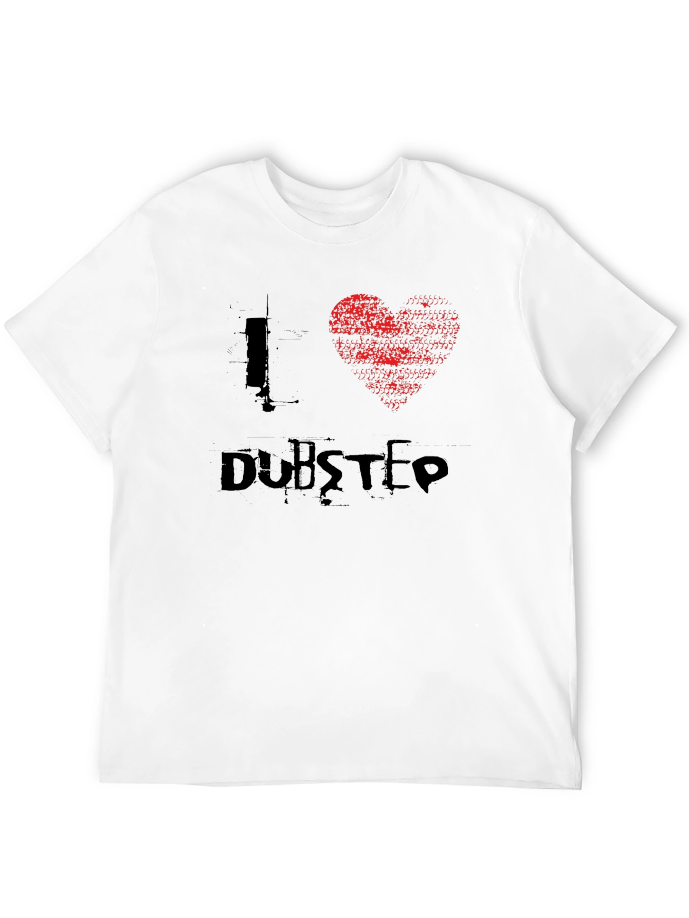 I Heart Dubstep Black Graphic Tee Shirt