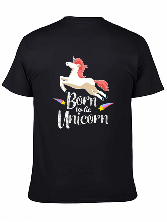 Born to be Unicorn Graphic Tee - Black