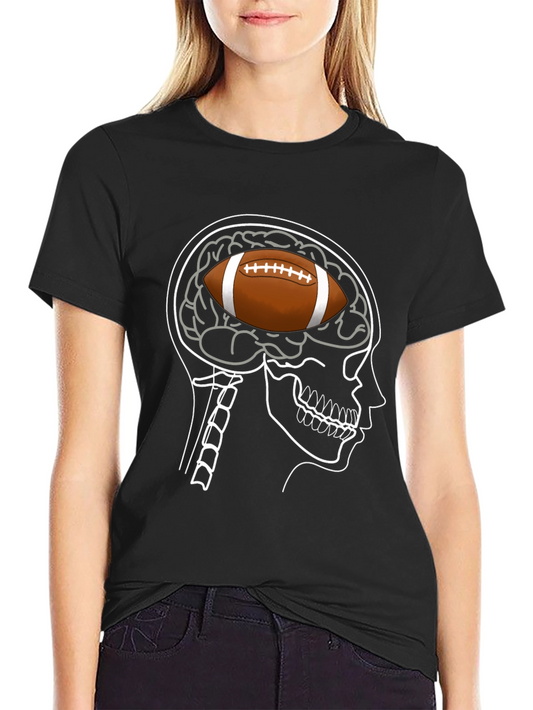 Football Brain T-Shirt - Sports Fan Tee
