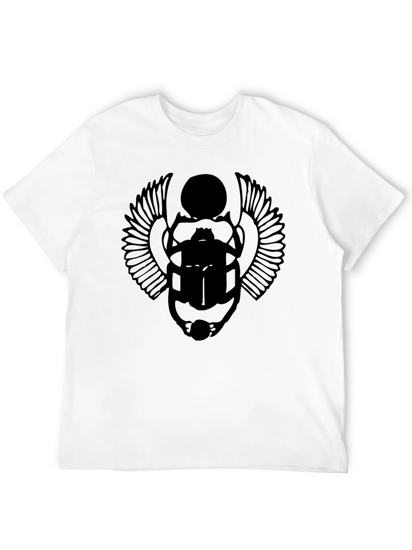 Black Scarab Beetle Graphic T-Shirt