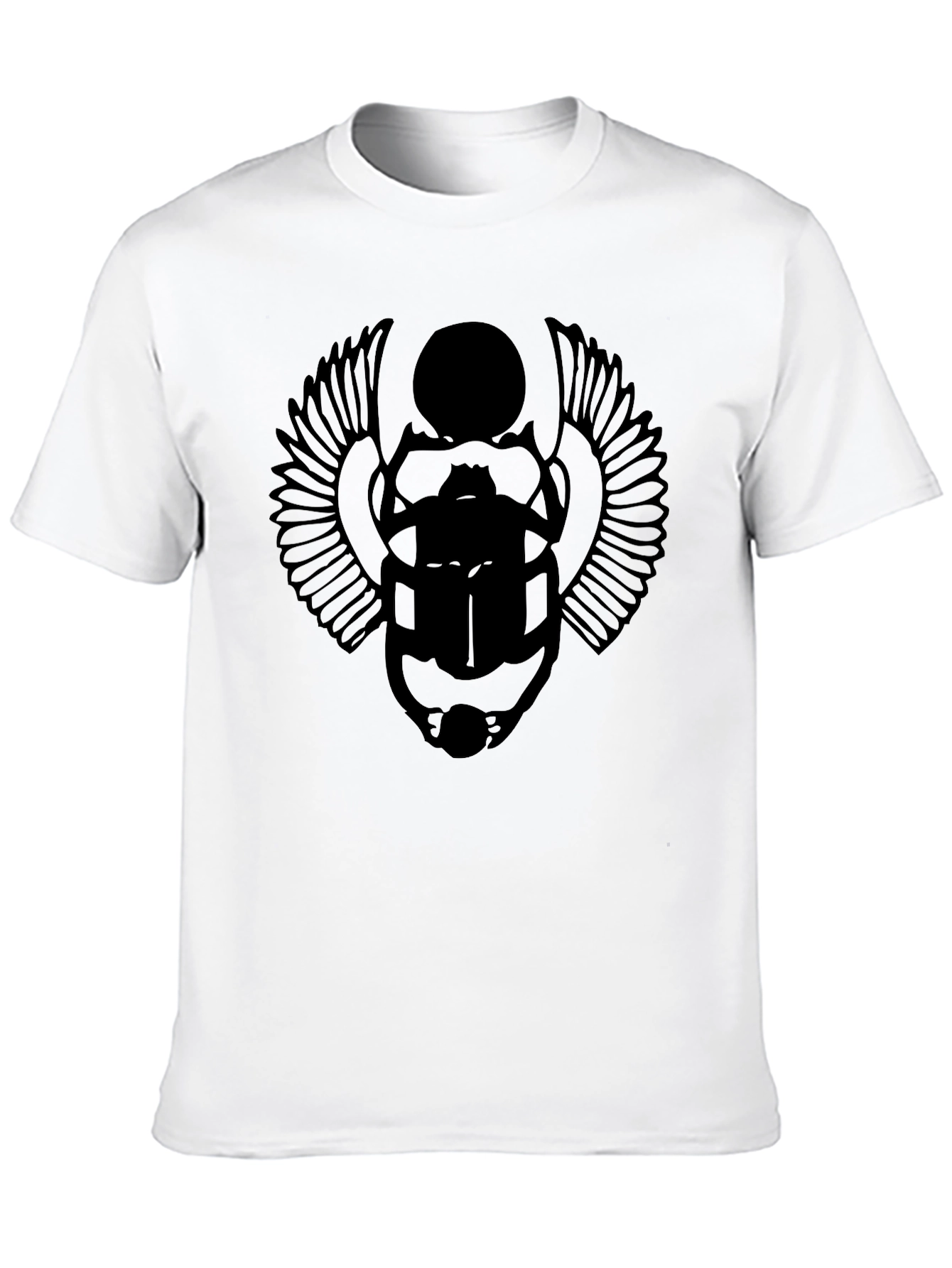 Black Scarab Beetle Graphic T-Shirt