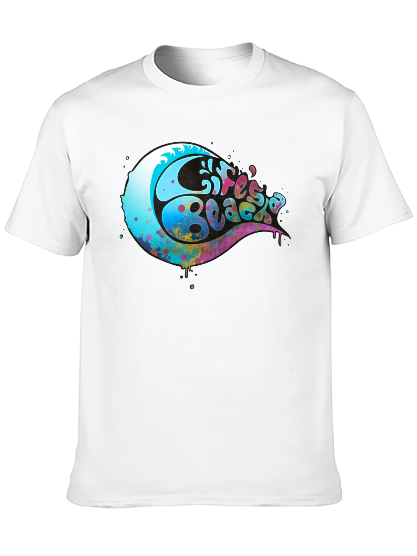 Lifes a Beach Graphic T-Shirt - Black