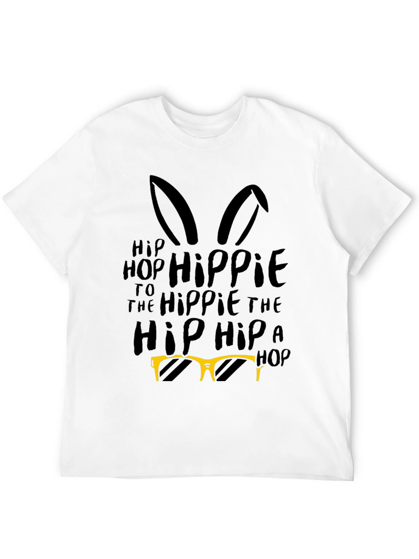 Hip Hop Hippie Easter Bunny T-Shirt