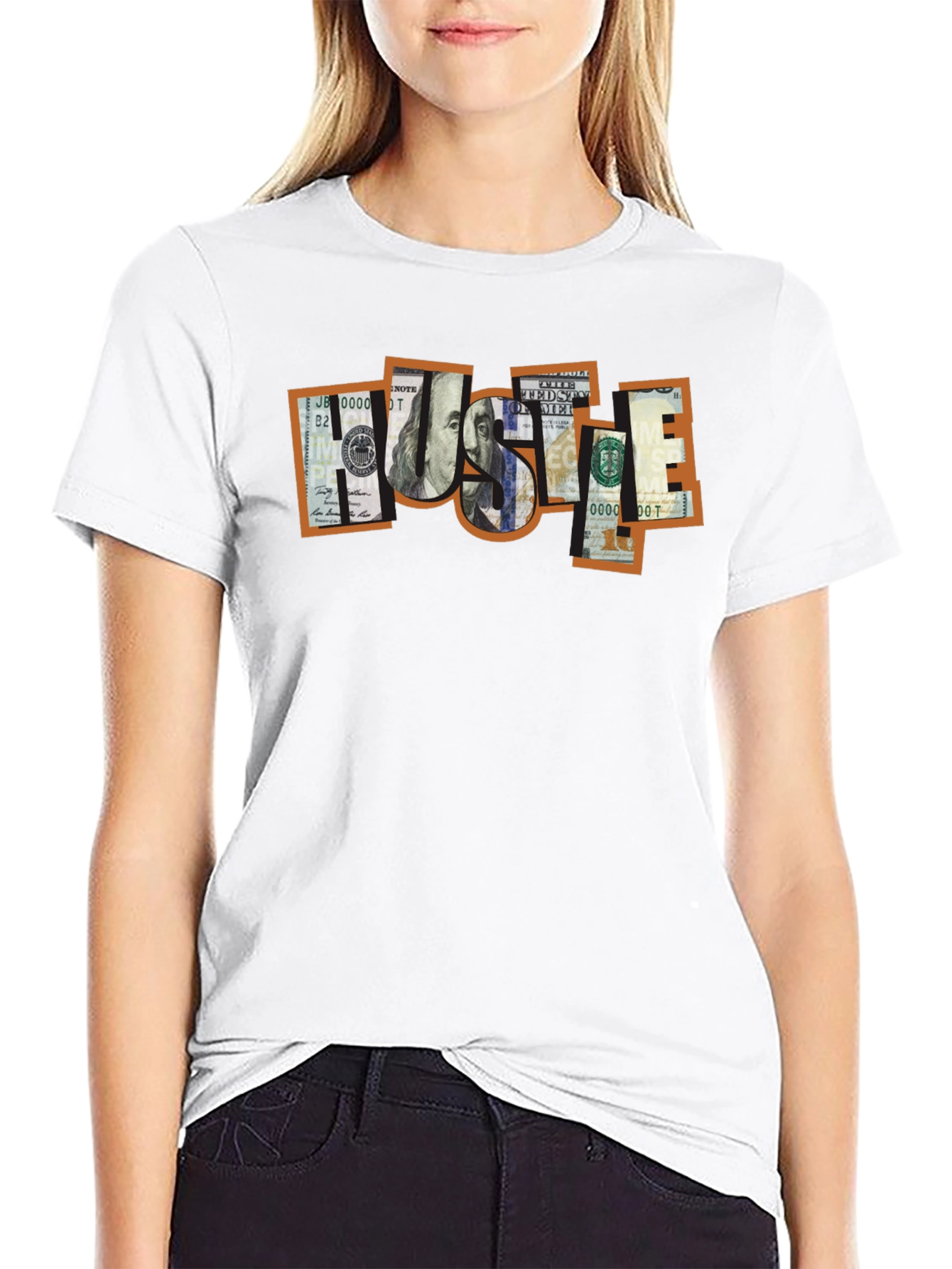 Money Hustle Graphic Tee - Black