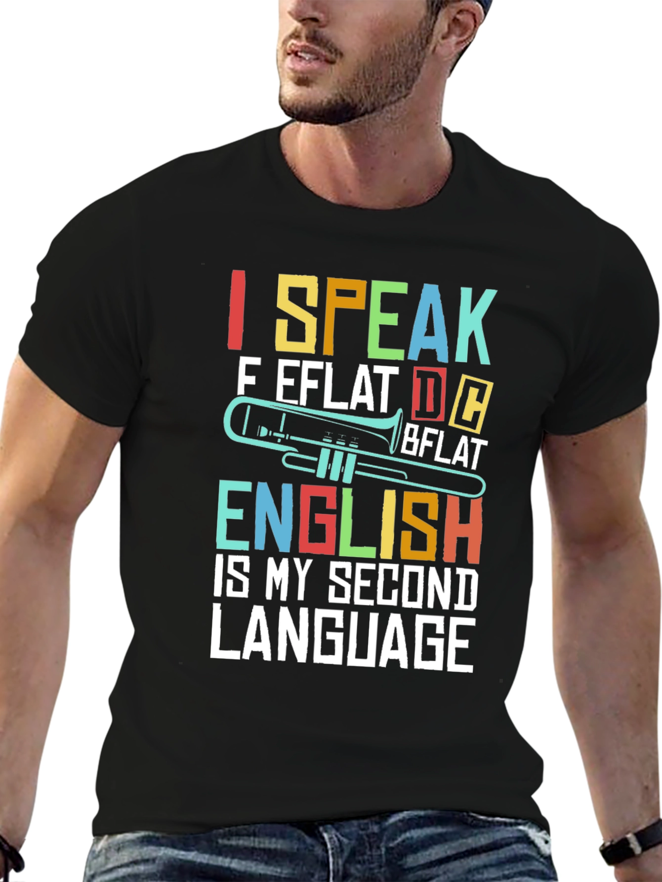 I Speak Music T-Shirt Trombone Band Tee