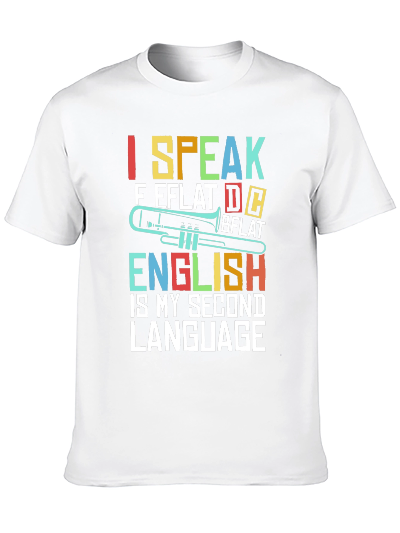 I Speak Music T-Shirt Trombone Band Tee