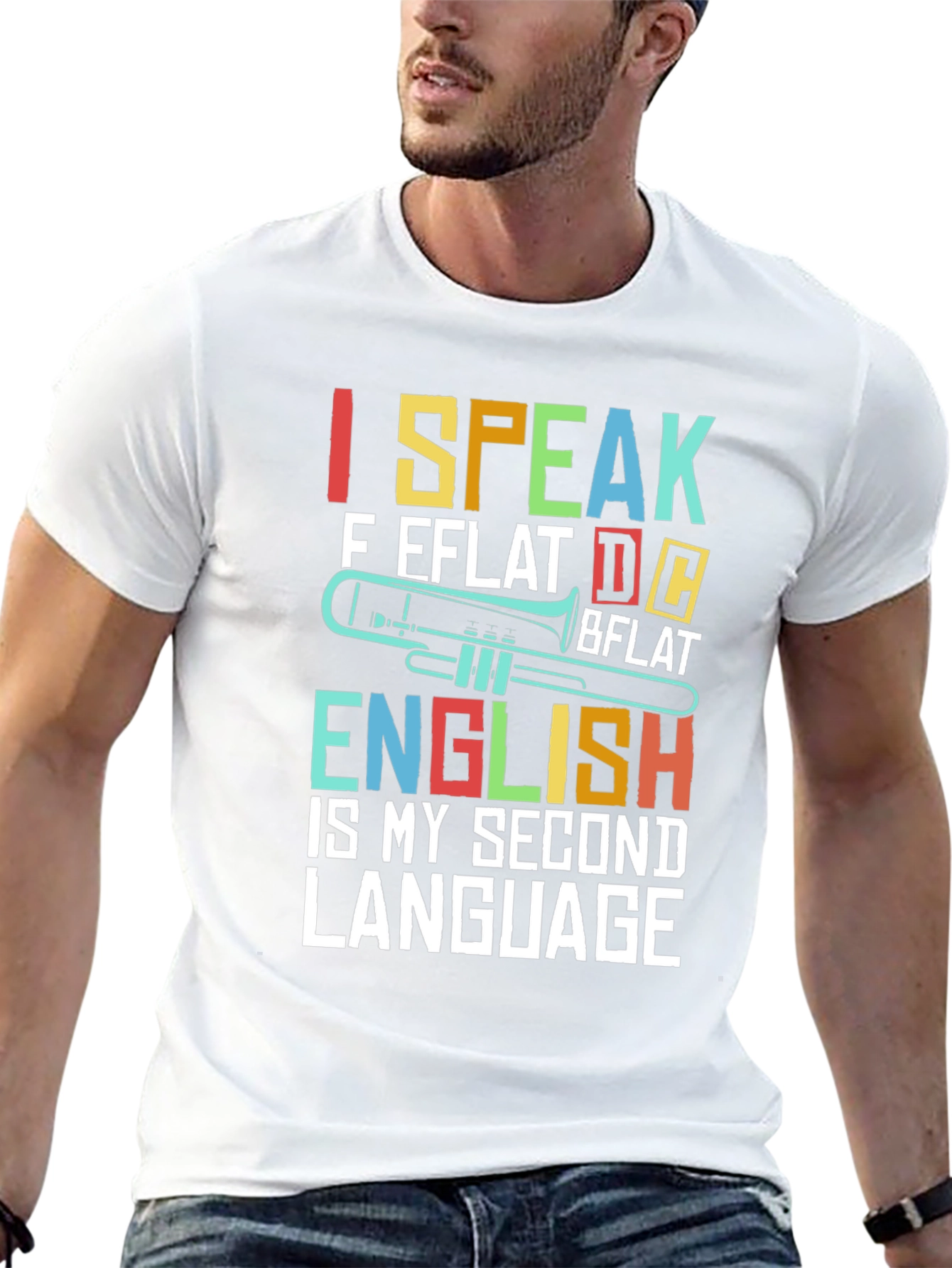 I Speak Music T-Shirt Trombone Band Tee