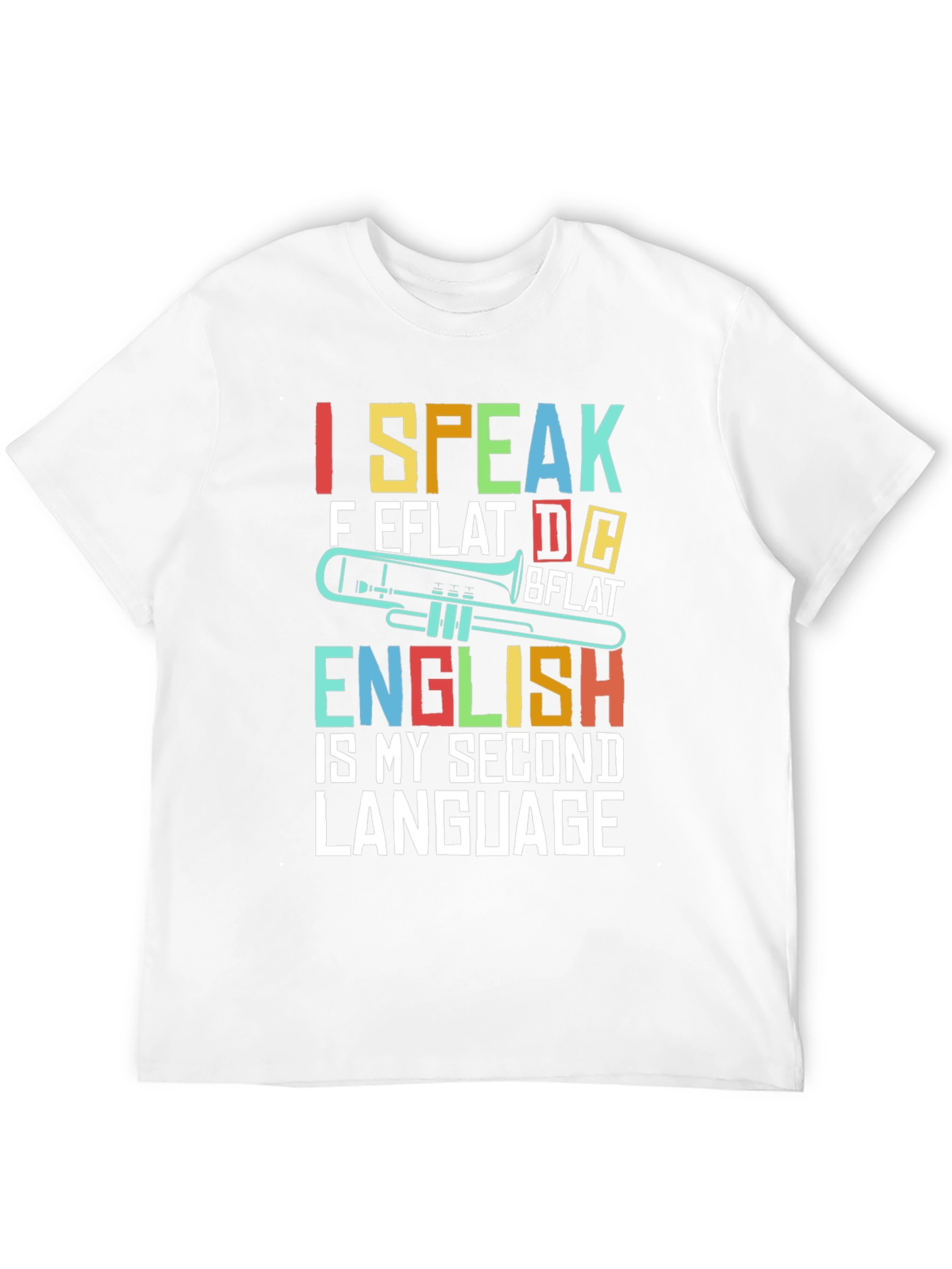 I Speak Music T-Shirt Trombone Band Tee