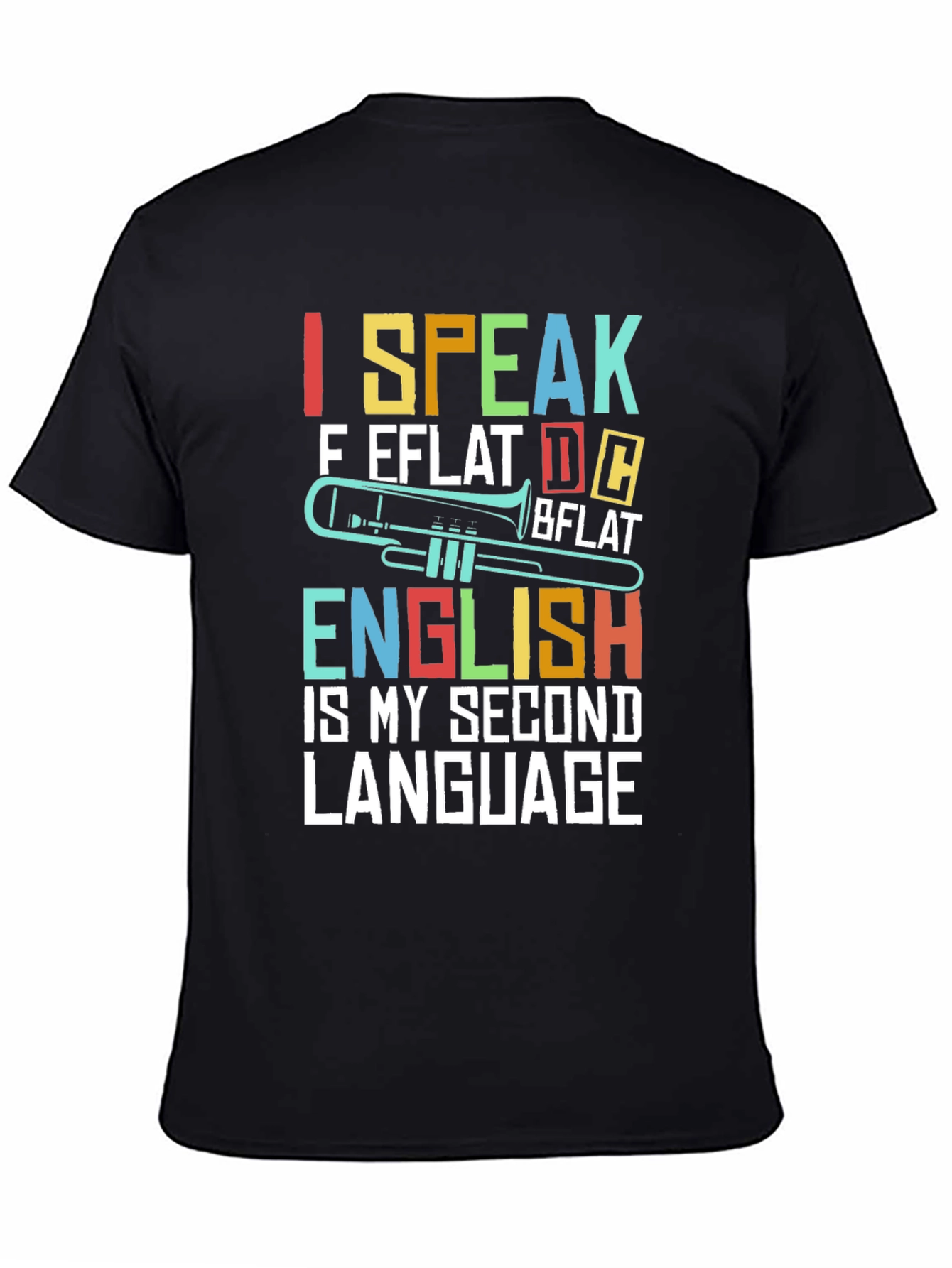 I Speak Music T-Shirt Trombone Band Tee