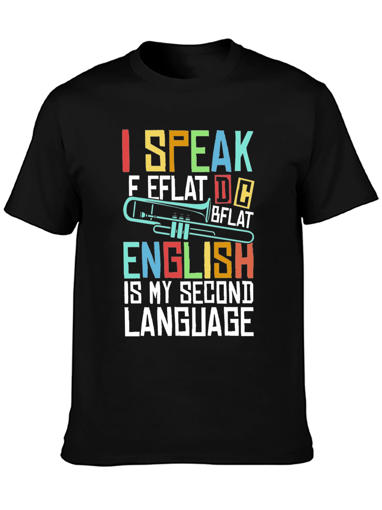I Speak Music T-Shirt Trombone Band Tee