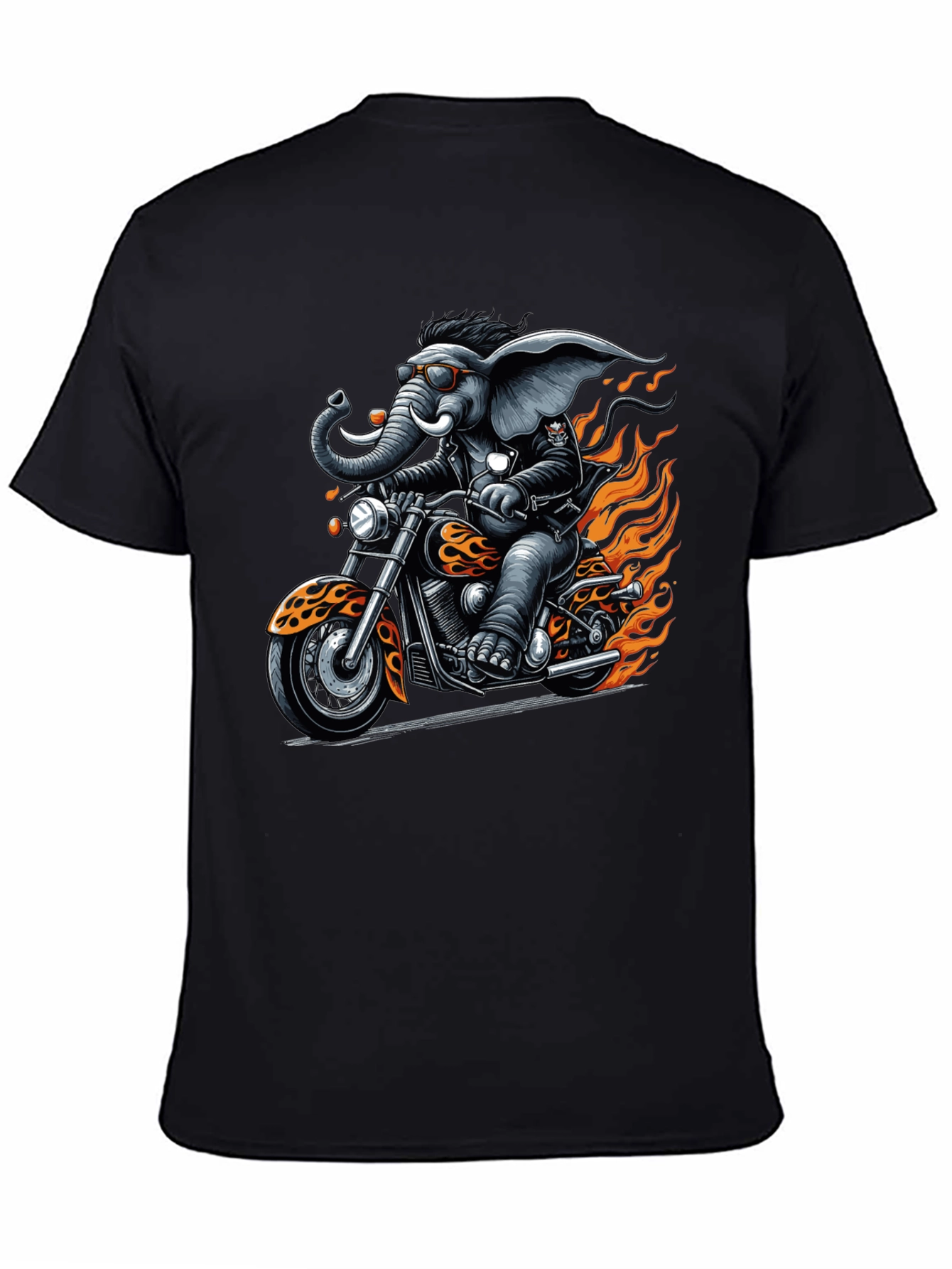 Elephant Biker T-Shirt