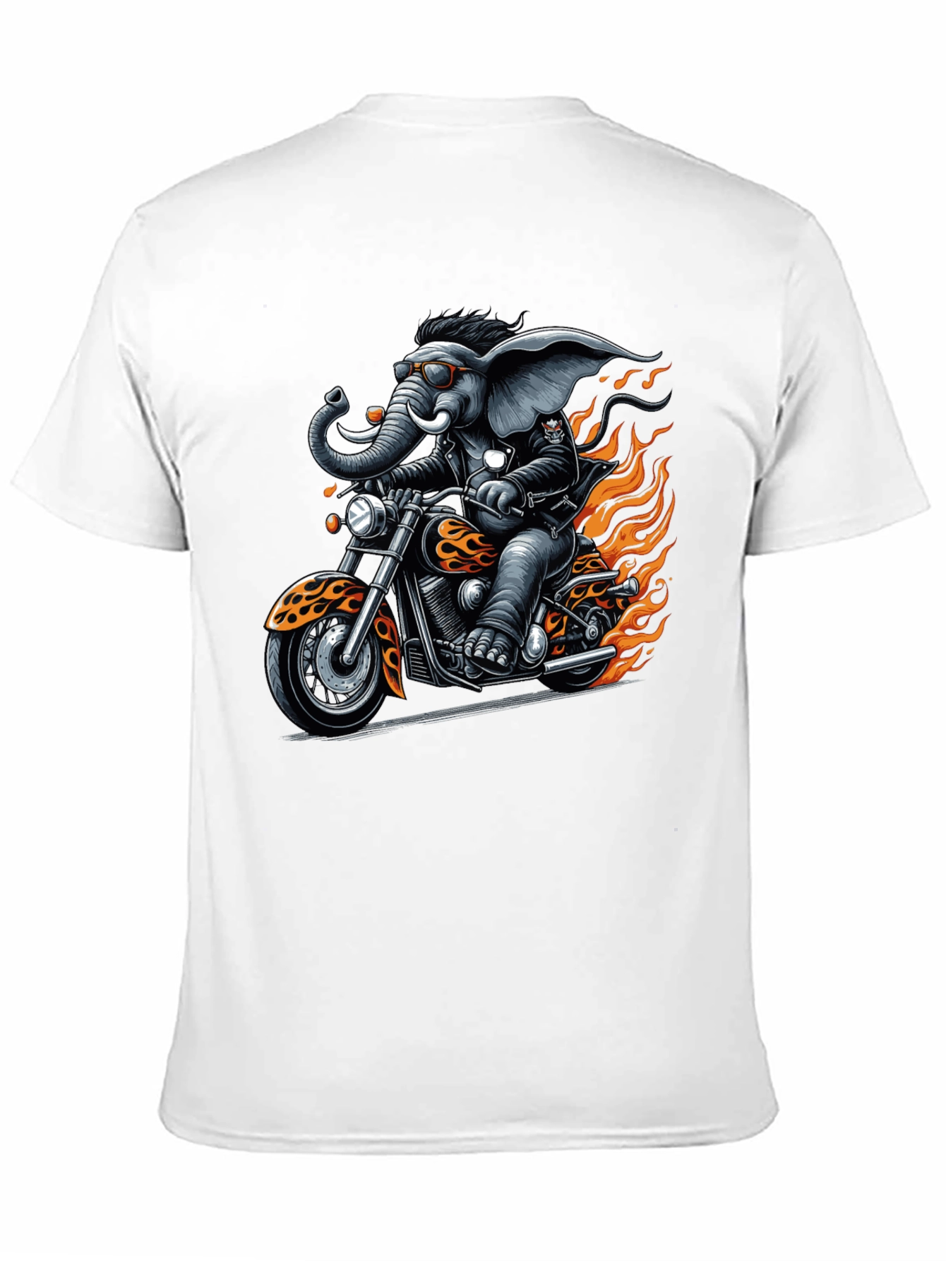 Elephant Biker T-Shirt