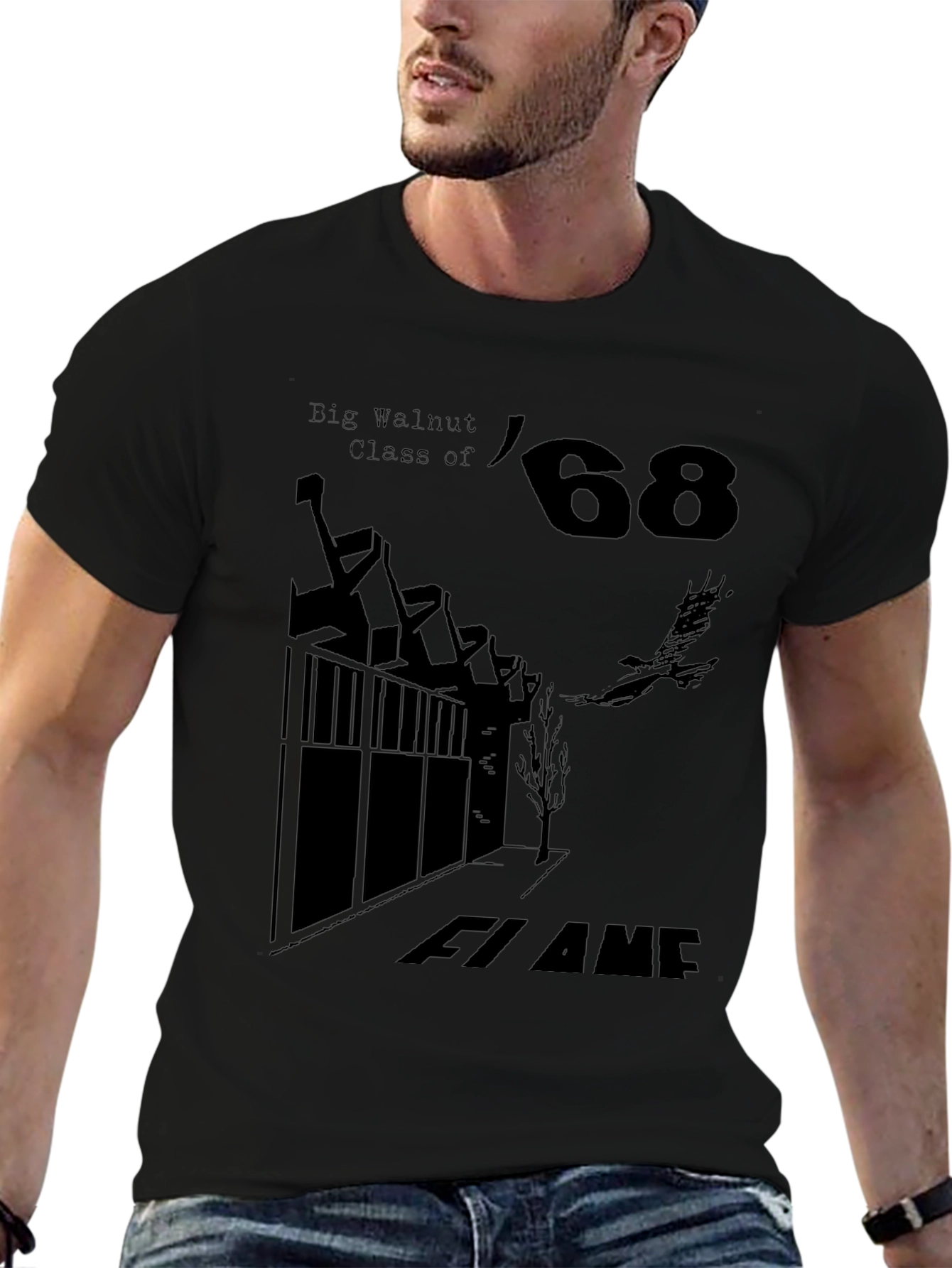 Big Walnut Class of 68 Black T-Shirt