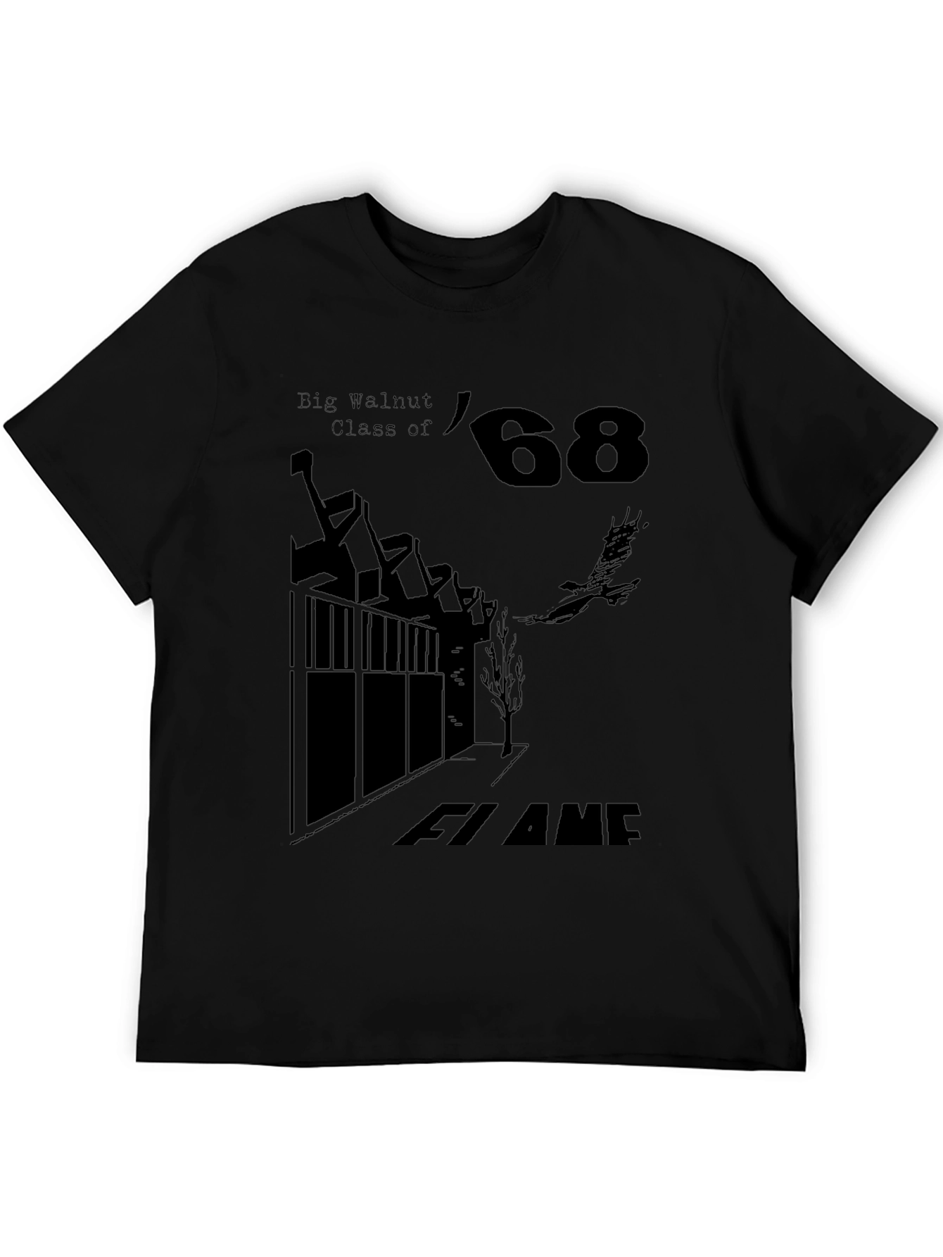 Big Walnut Class of 68 Black T-Shirt