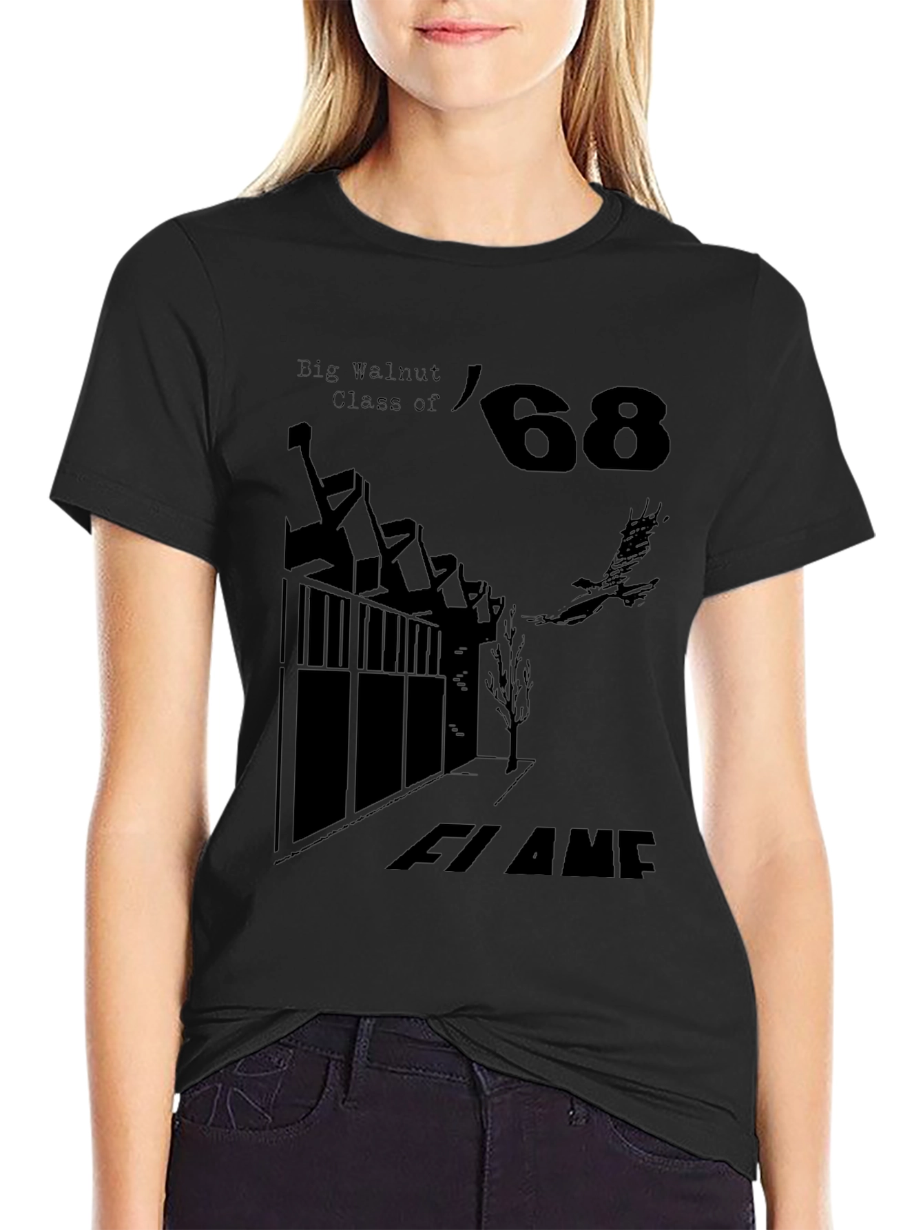Big Walnut Class of 68 Black T-Shirt